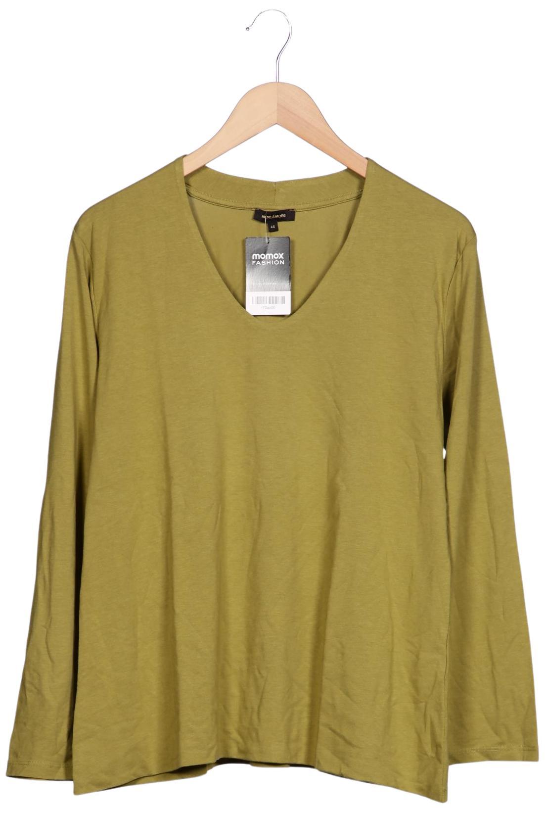 

More & More Damen Langarmshirt, grün, Gr. 46