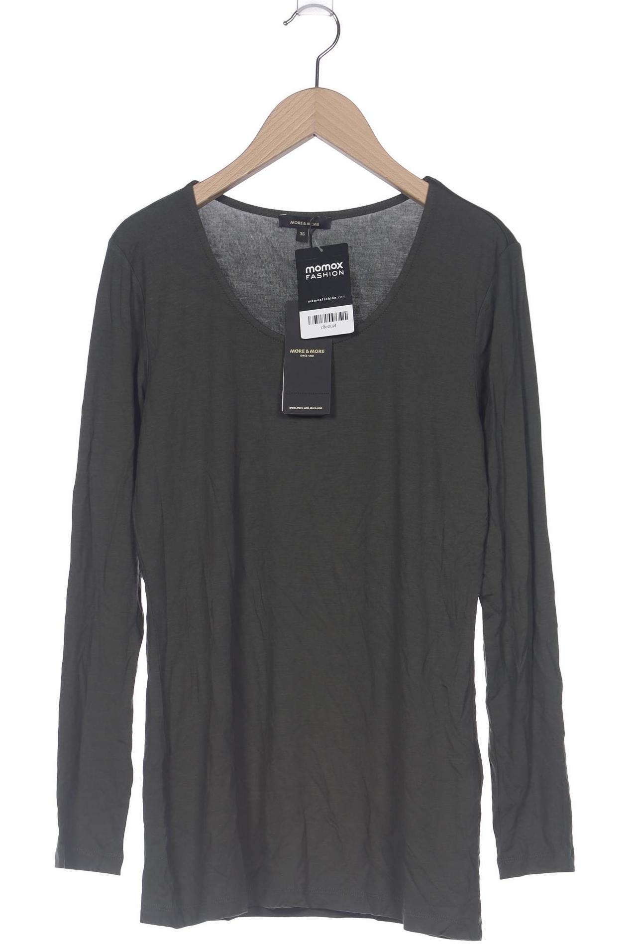 

More & More Damen Langarmshirt, grün, Gr. 36