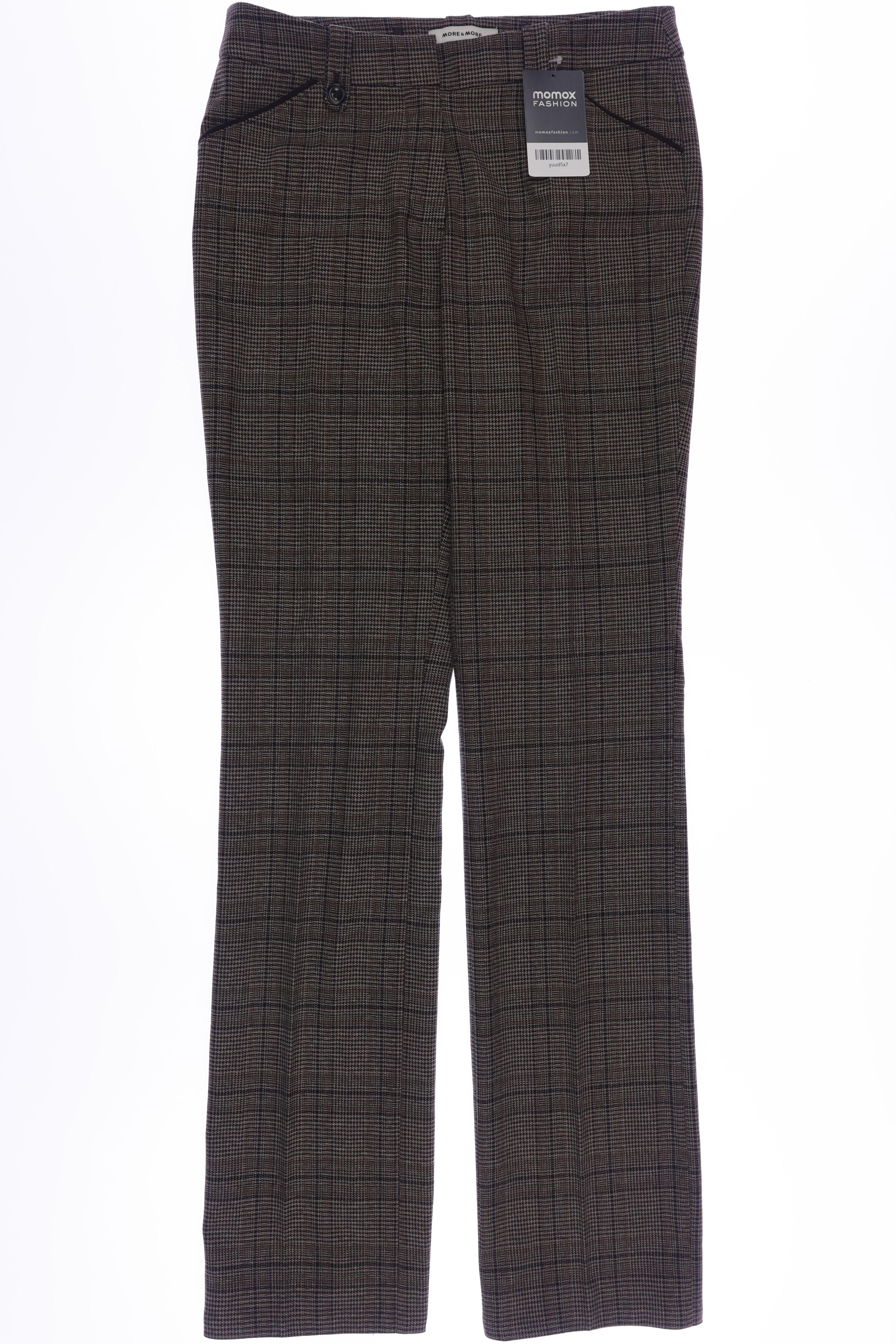 

More & More Damen Stoffhose, braun, Gr. 34