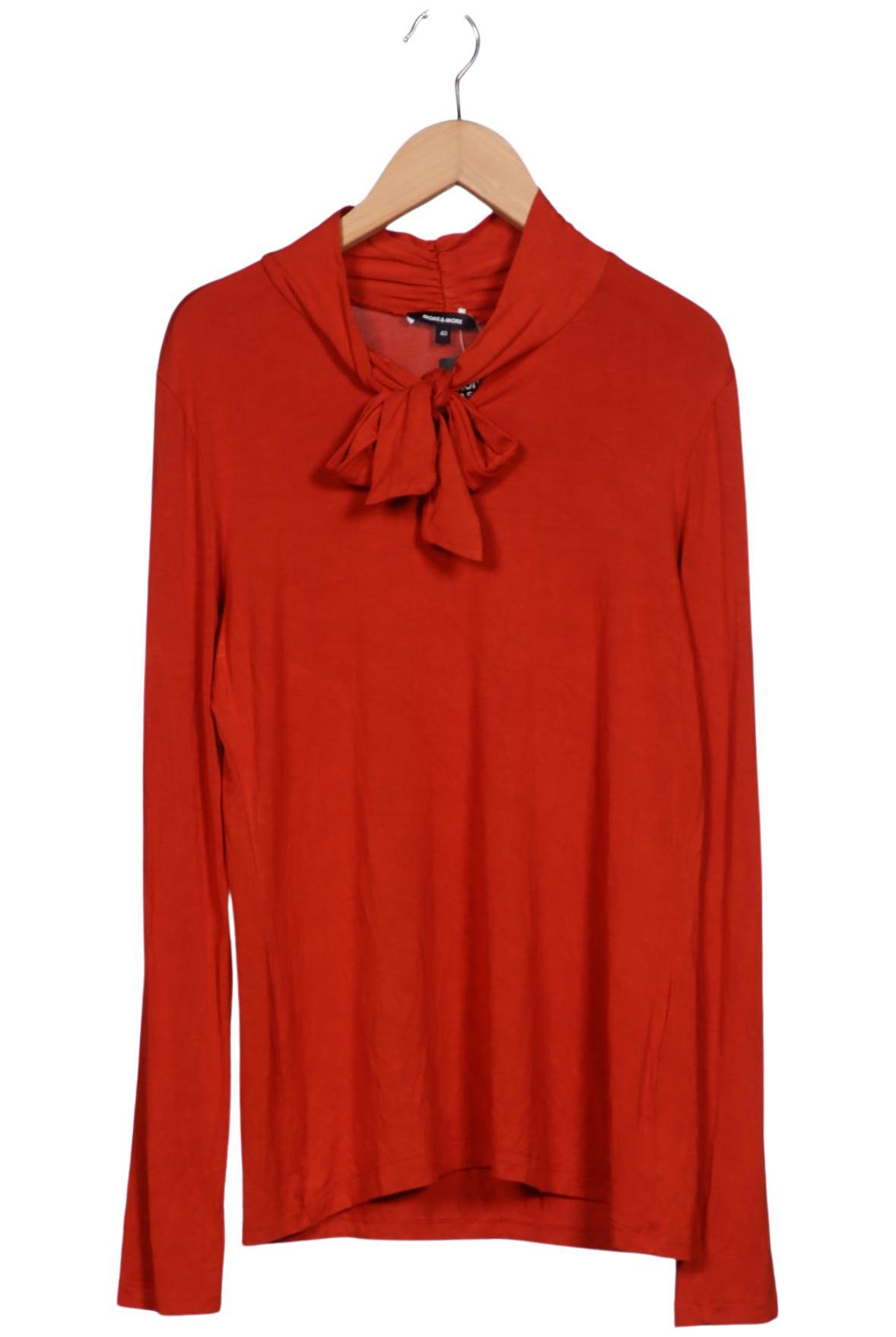 

More & More Damen Langarmshirt, rot, Gr. 40