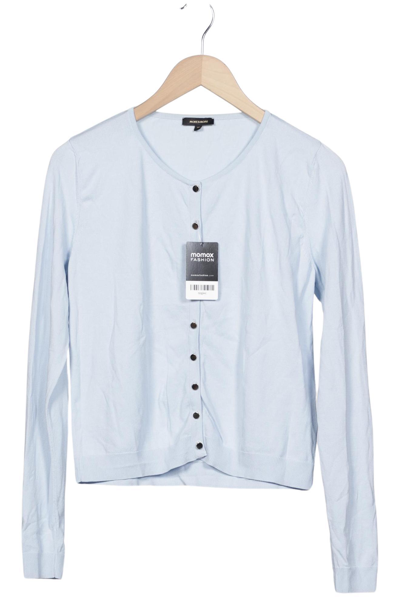 

More & More Damen Strickjacke, hellblau, Gr. 38