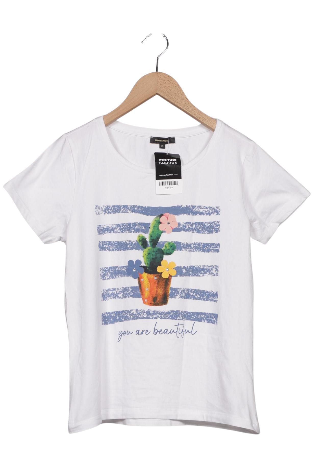 

More & More Damen T-Shirt, weiß, Gr. 36