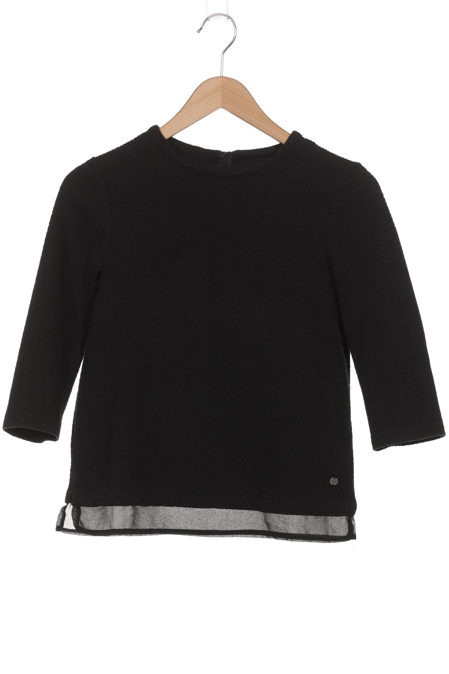 

More & More Damen Langarmshirt, schwarz, Gr. 34