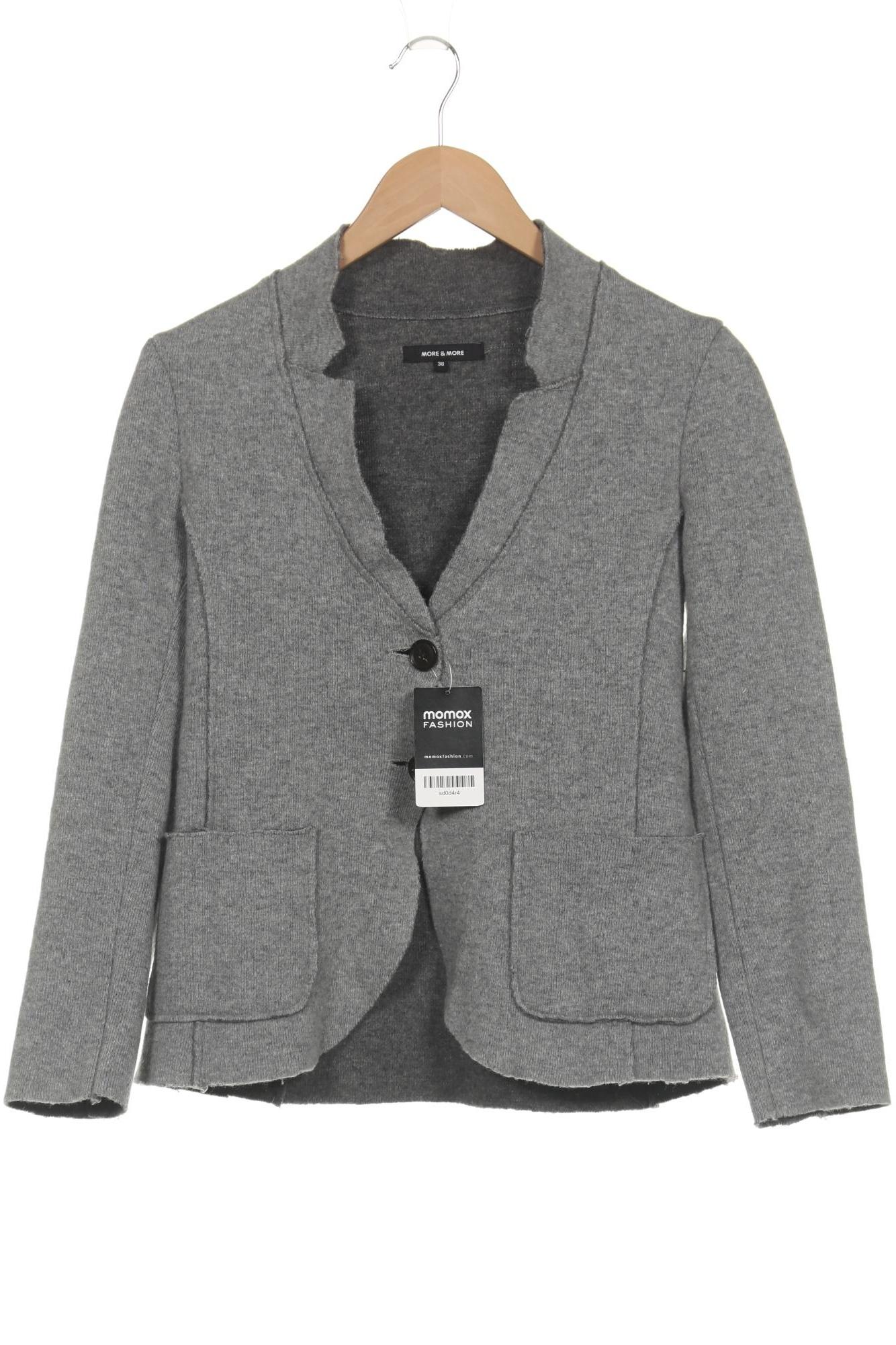 

More & More Damen Strickjacke, grau, Gr. 38