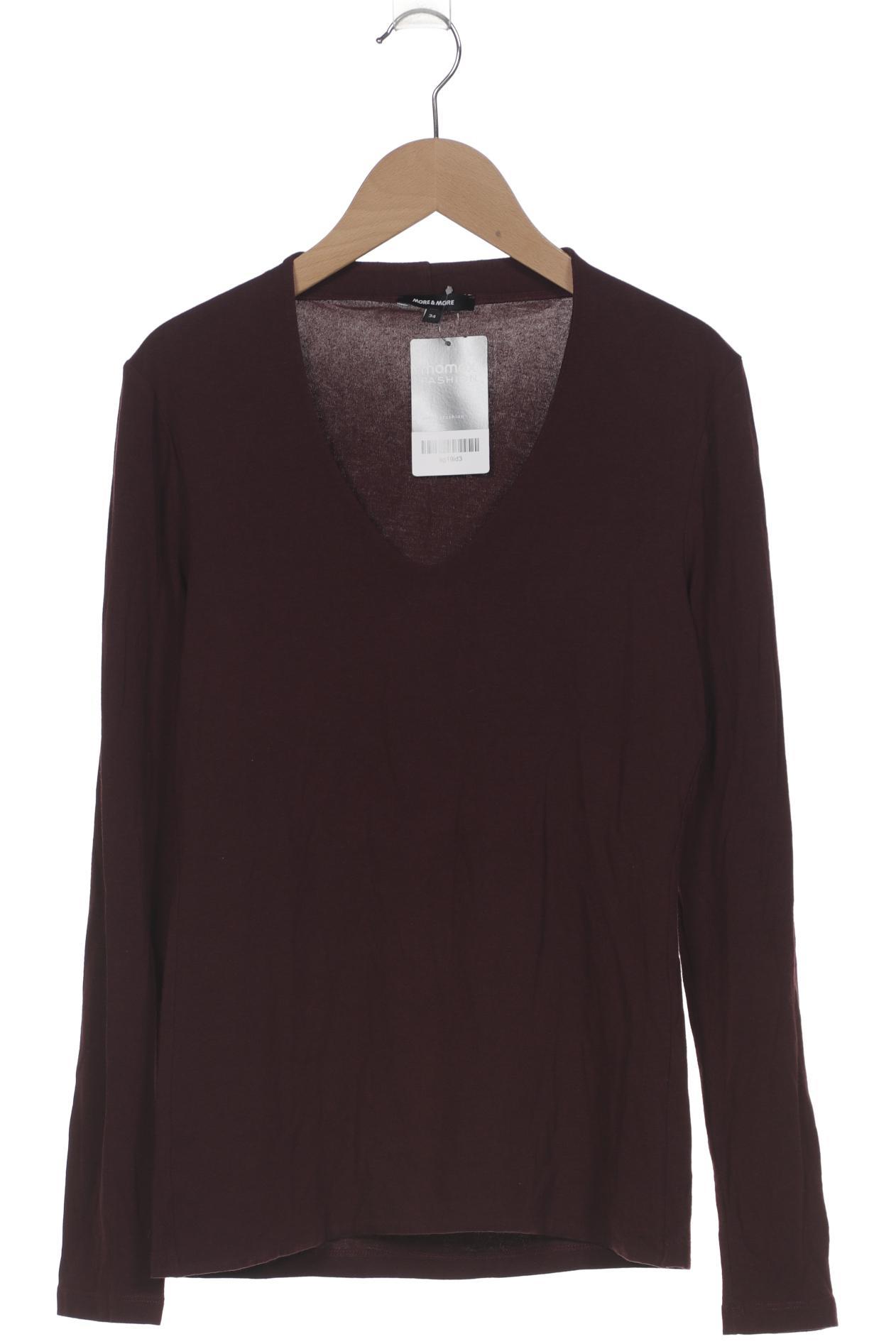 

More & More Damen Langarmshirt, bordeaux, Gr. 34