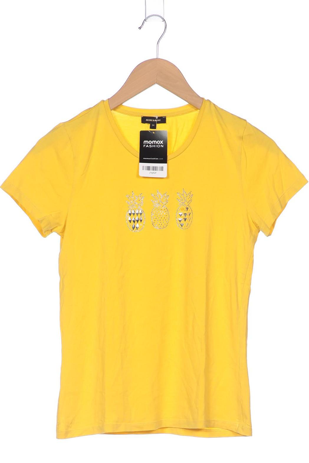 

More & More Damen T-Shirt, gelb, Gr. 34
