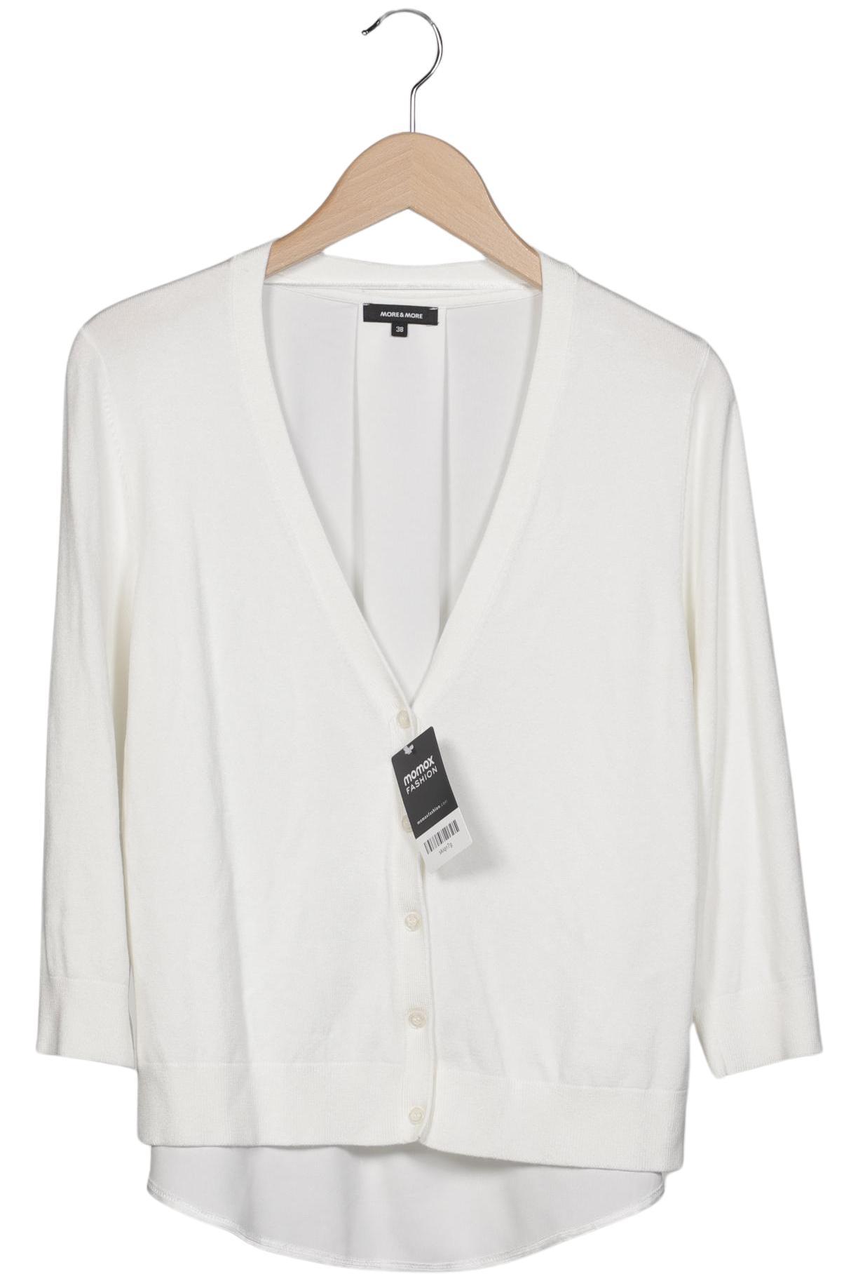 

More & More Damen Strickjacke, weiß, Gr. 38