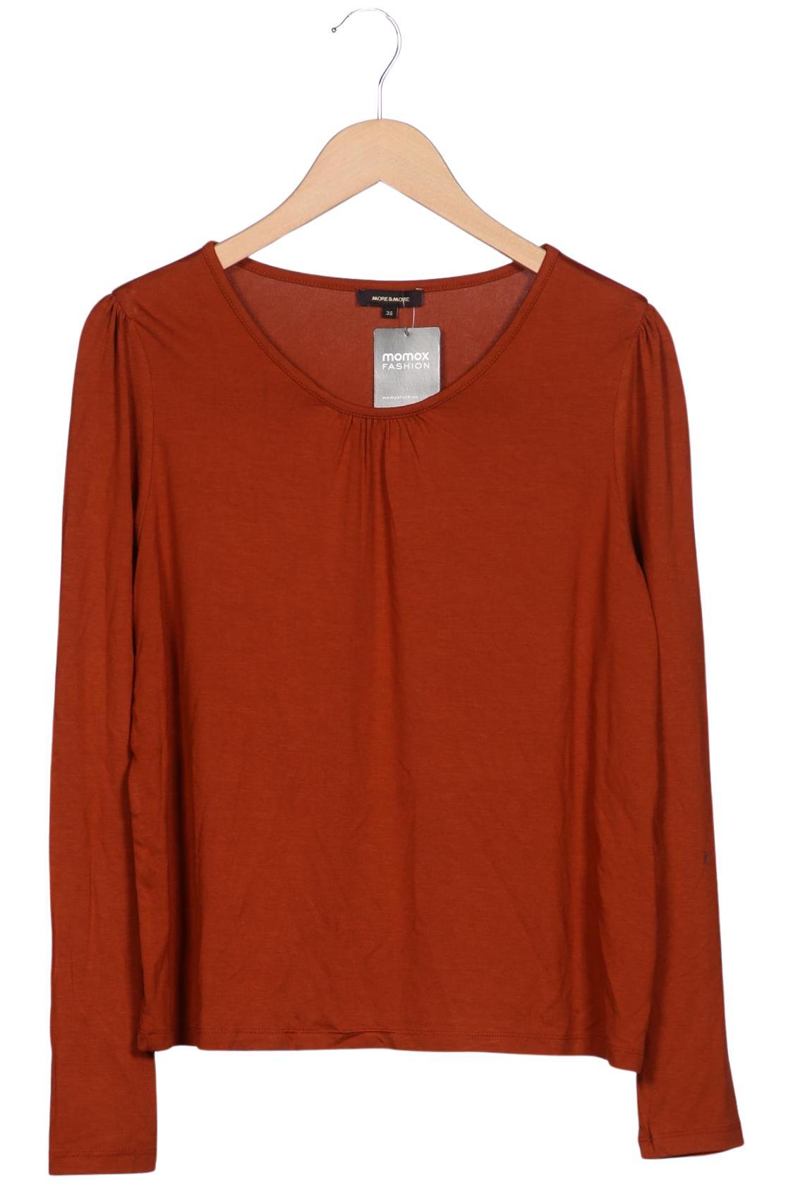 

More & More Damen Langarmshirt, braun, Gr. 36
