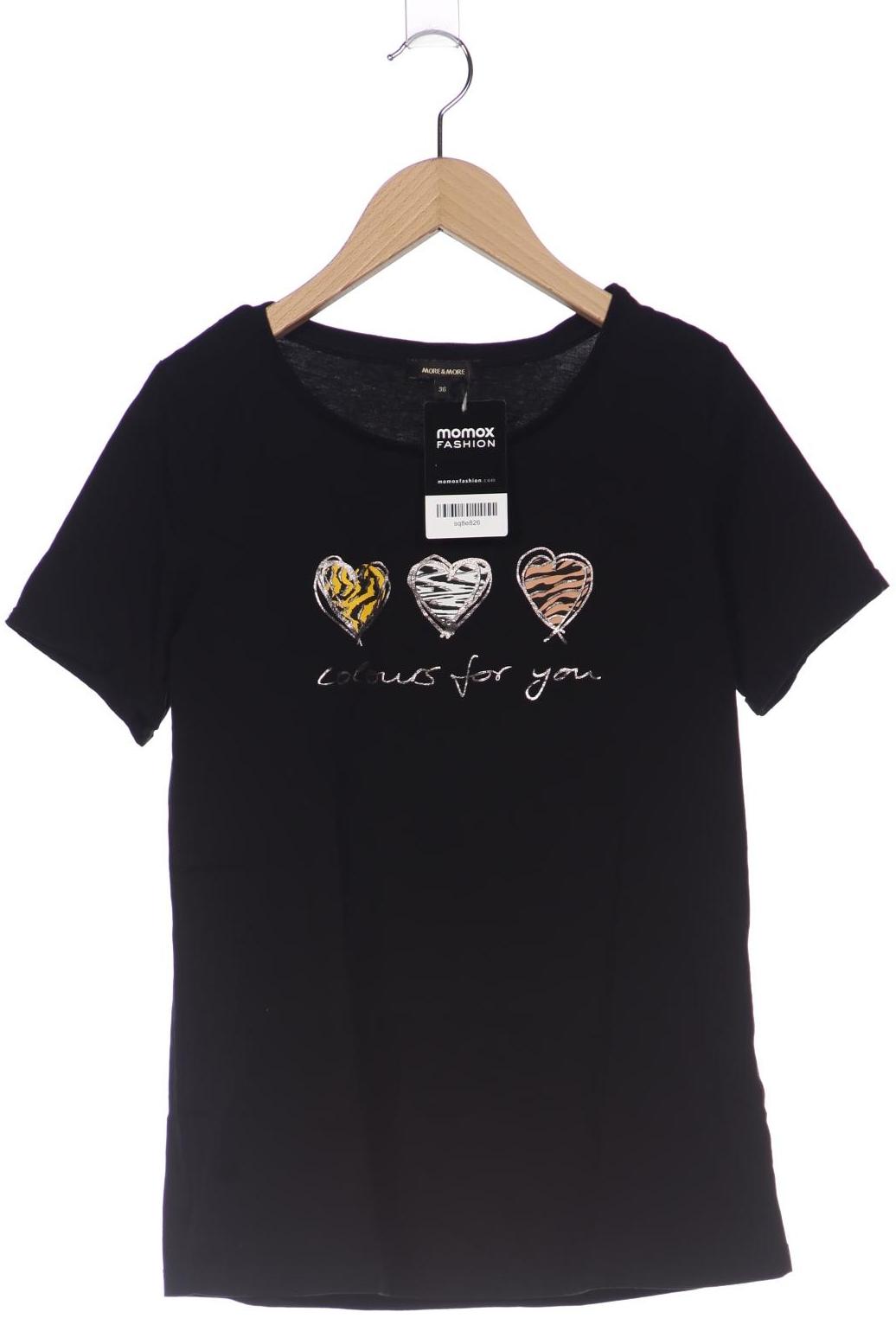 

More & More Damen T-Shirt, schwarz, Gr. 36
