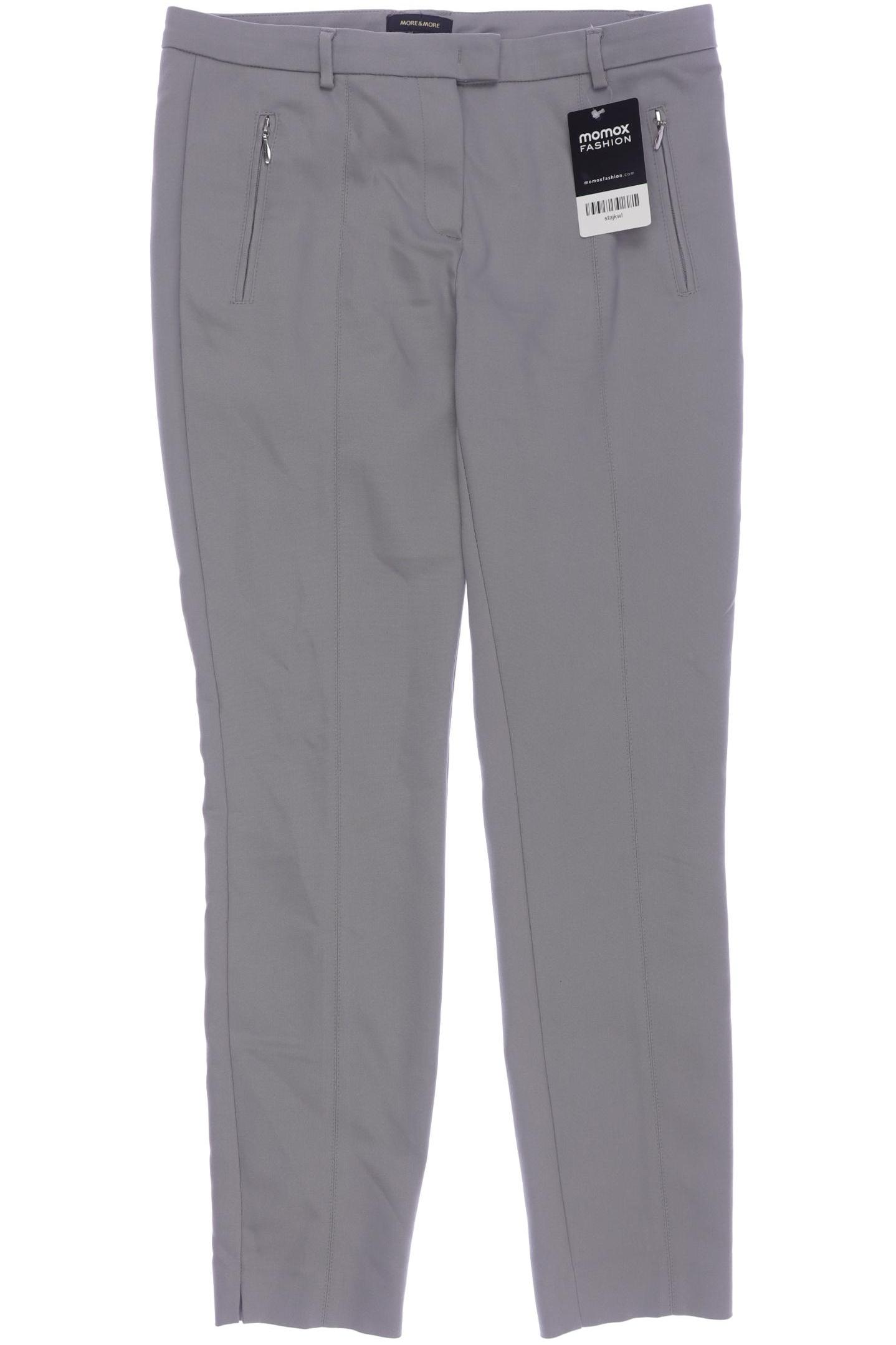 

More & More Damen Stoffhose, grau, Gr. 34