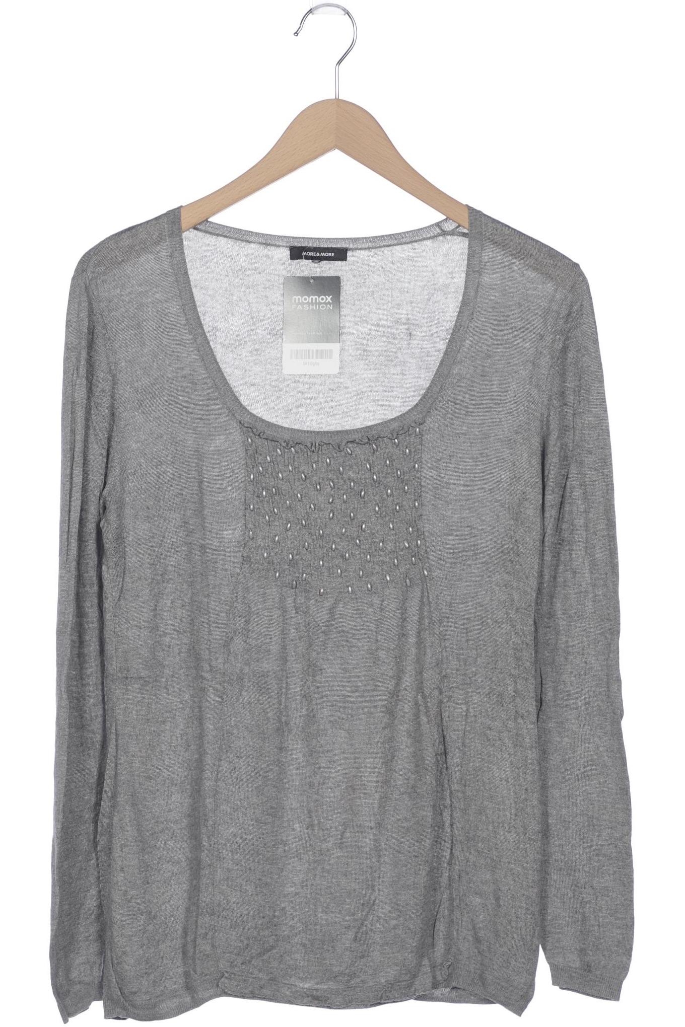 

More & More Damen Langarmshirt, grau, Gr. 38
