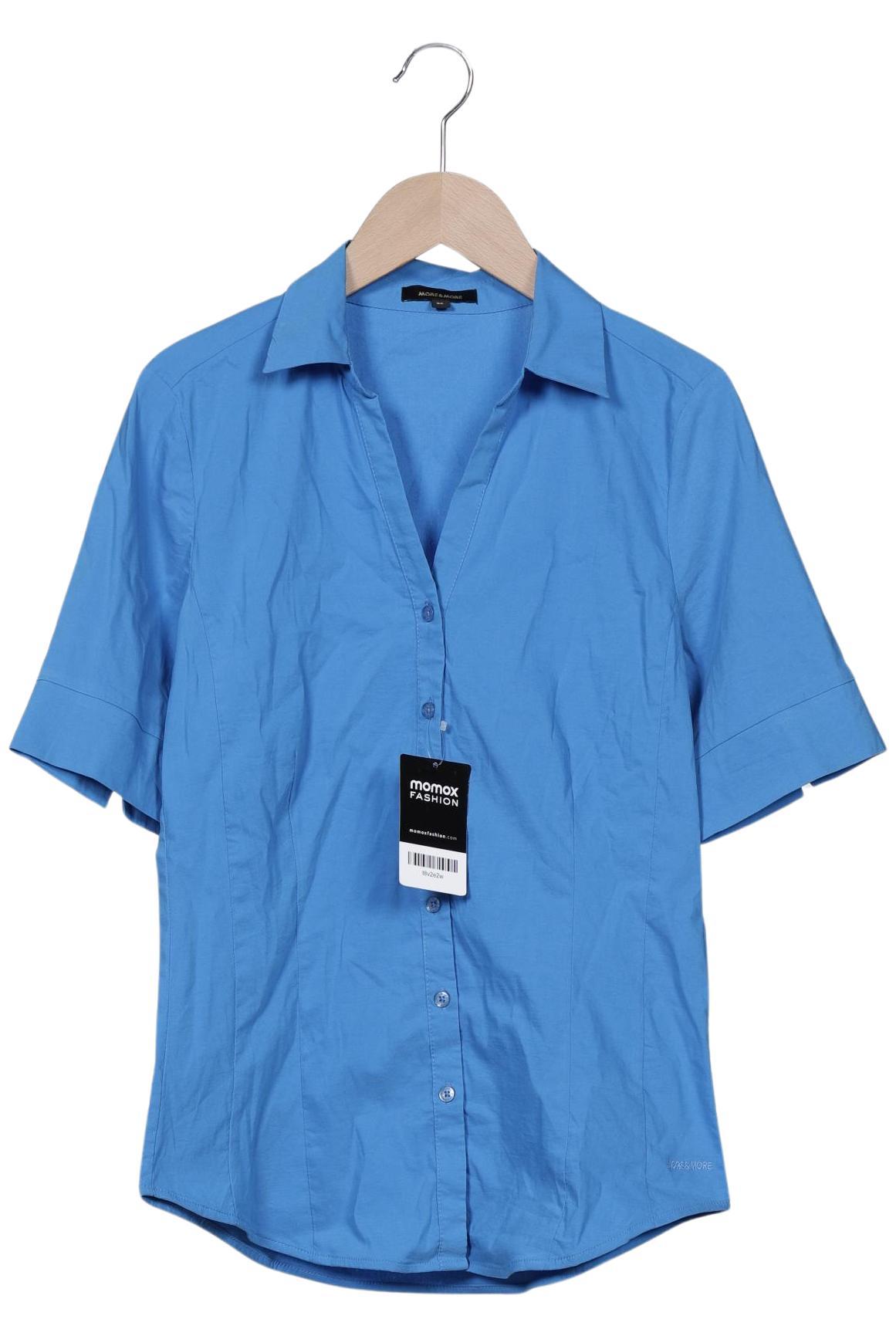 

More & More Damen Bluse, blau, Gr. 34