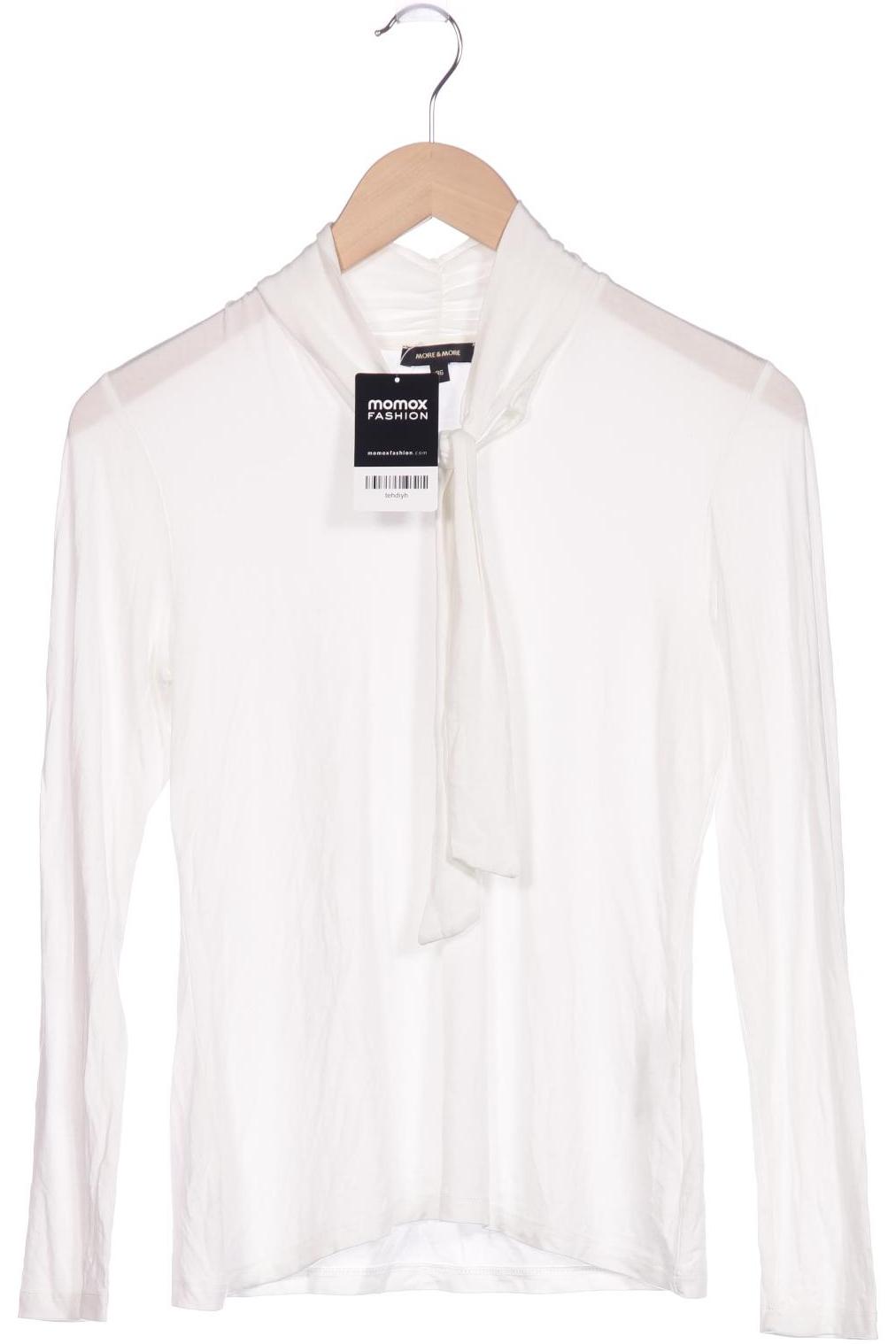 

More & More Damen Langarmshirt, weiß, Gr. 36