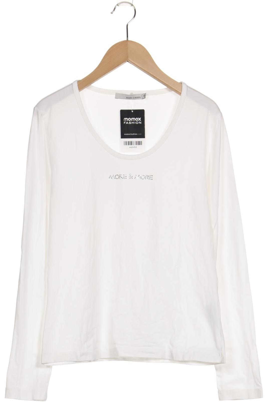 

More & More Damen Langarmshirt, weiß, Gr. 40