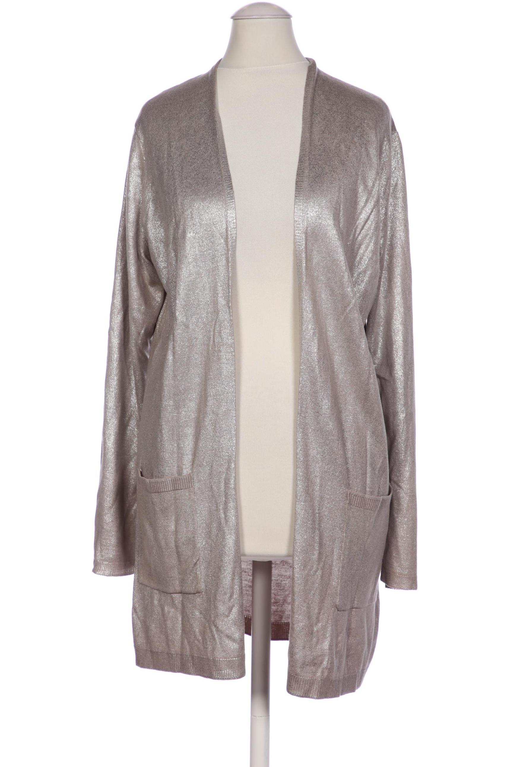

More & More Damen Strickjacke, silber, Gr. 34