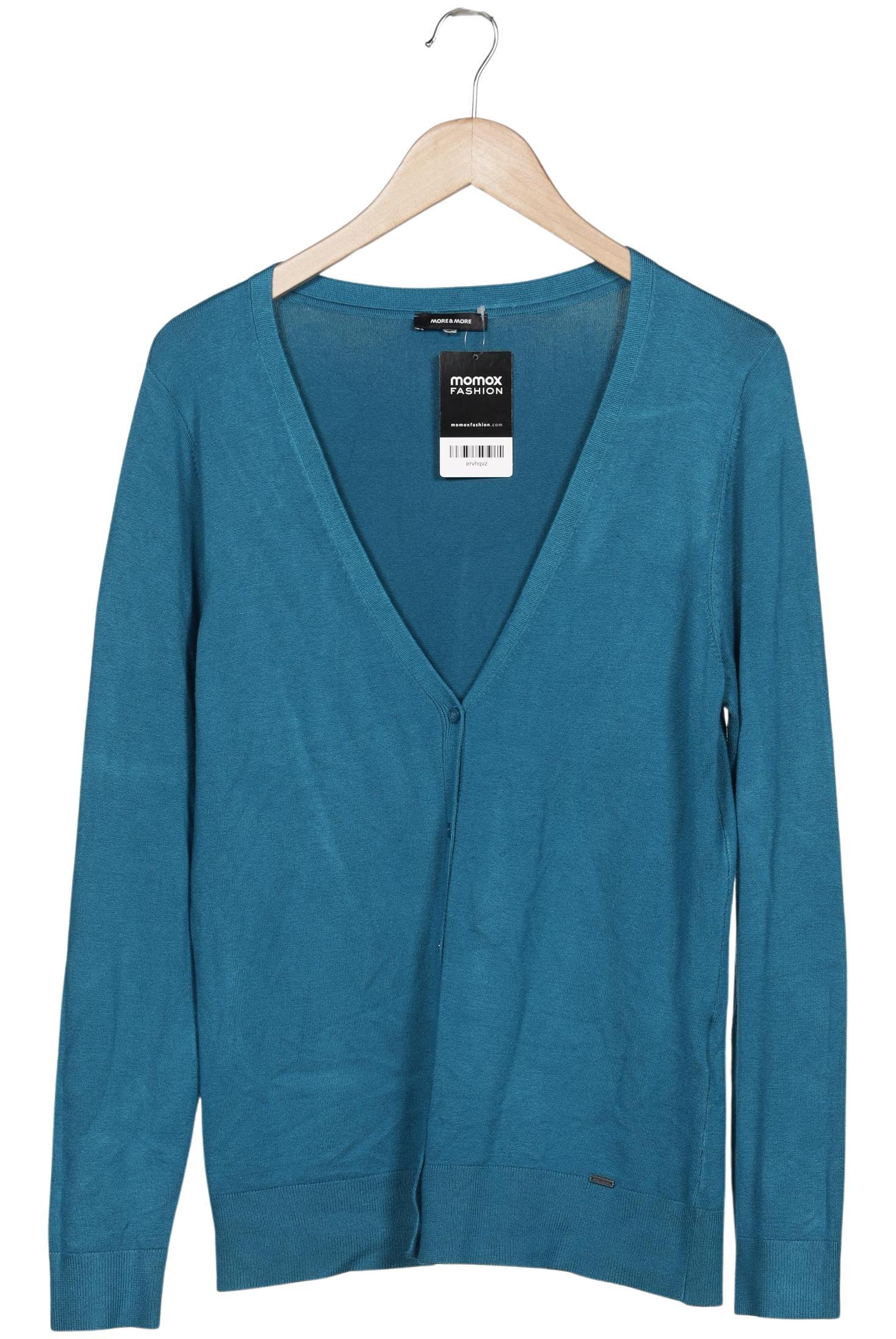 

More & More Damen Strickjacke, türkis, Gr. 44