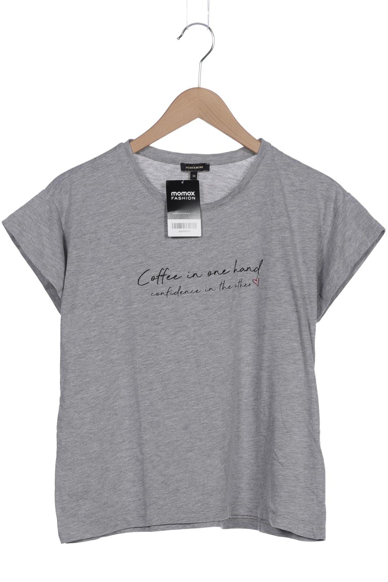 

More & More Damen T-Shirt, grau, Gr. 38