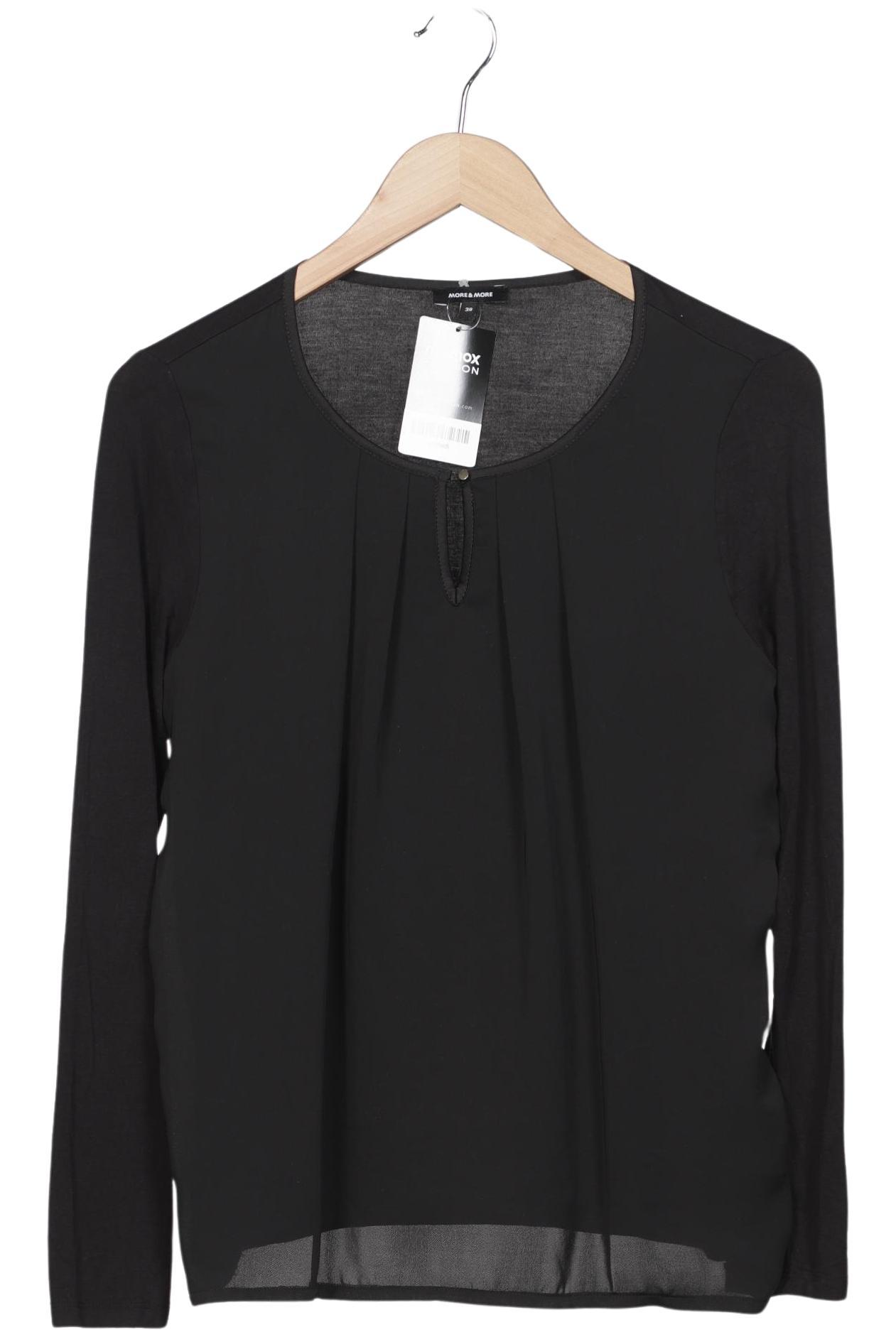 

More & More Damen Langarmshirt, schwarz, Gr. 38