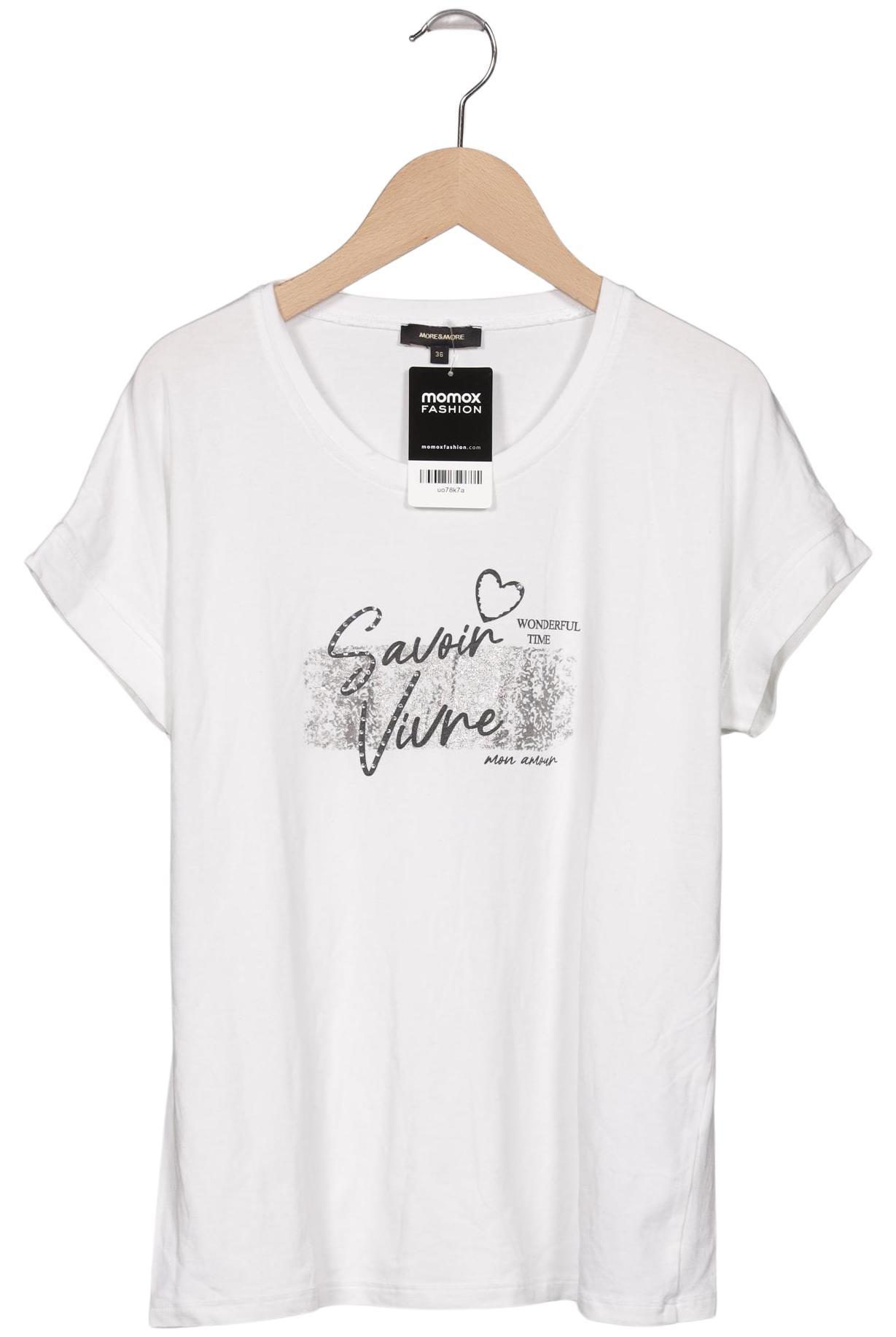 

More & More Damen T-Shirt, weiß, Gr. 36