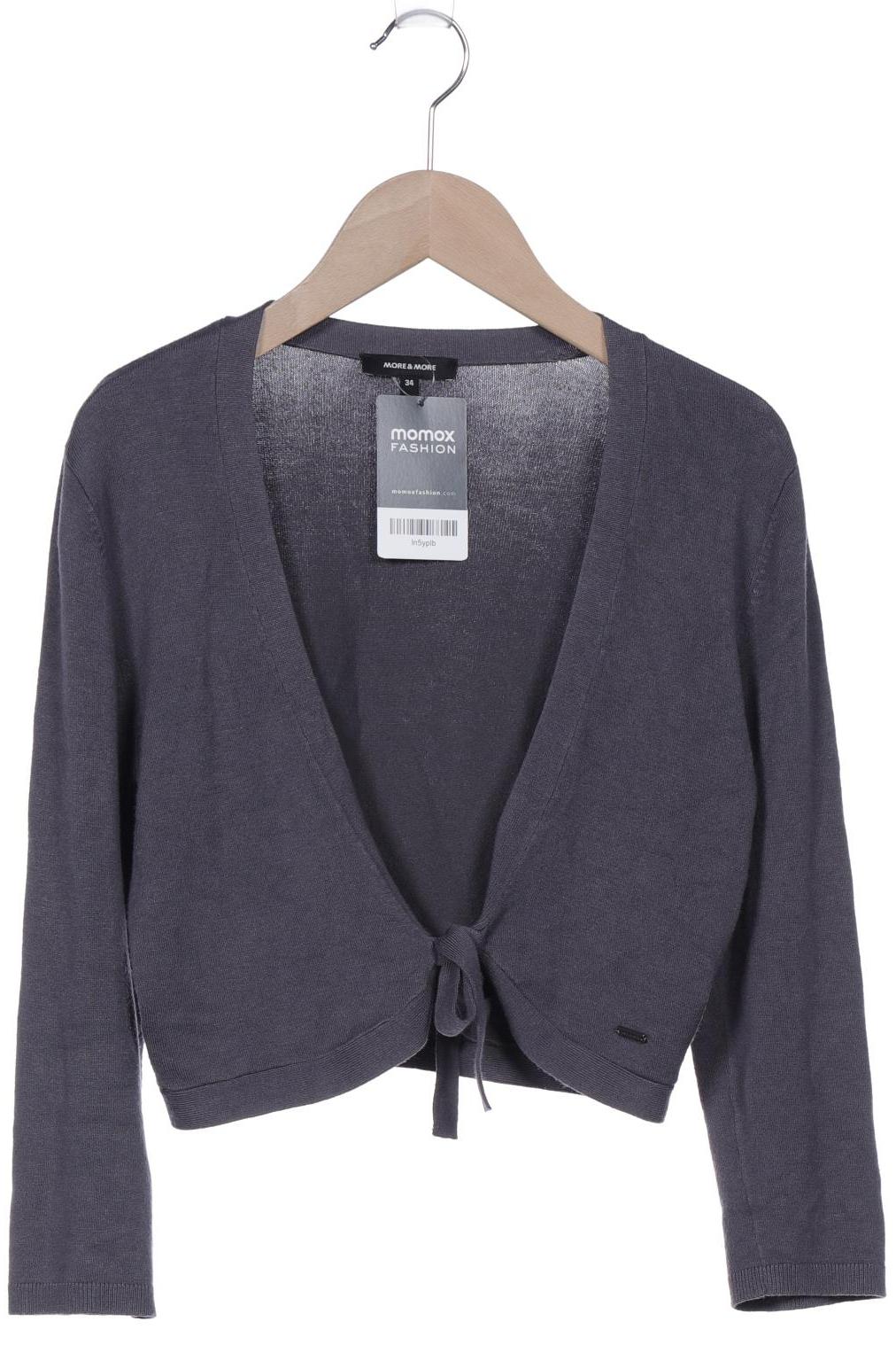 

More & More Damen Strickjacke, grau, Gr. 34