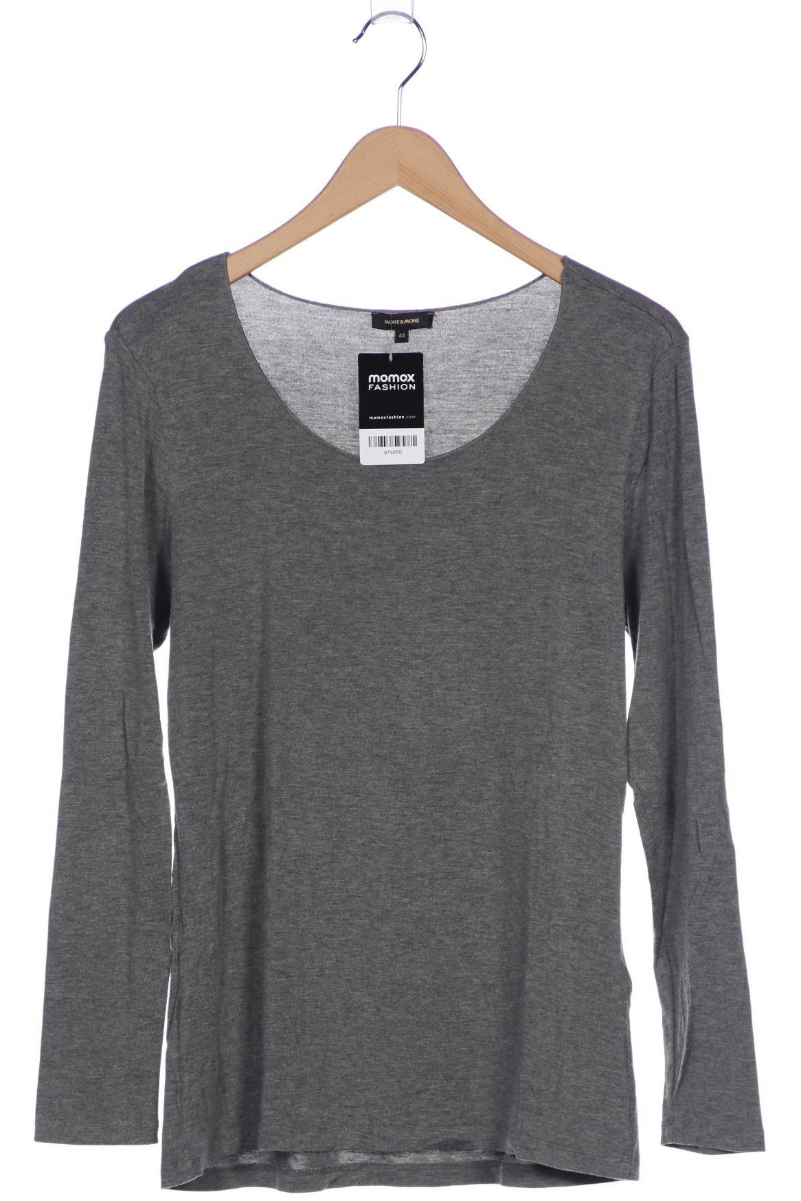 

More & More Damen Langarmshirt, grau, Gr. 44