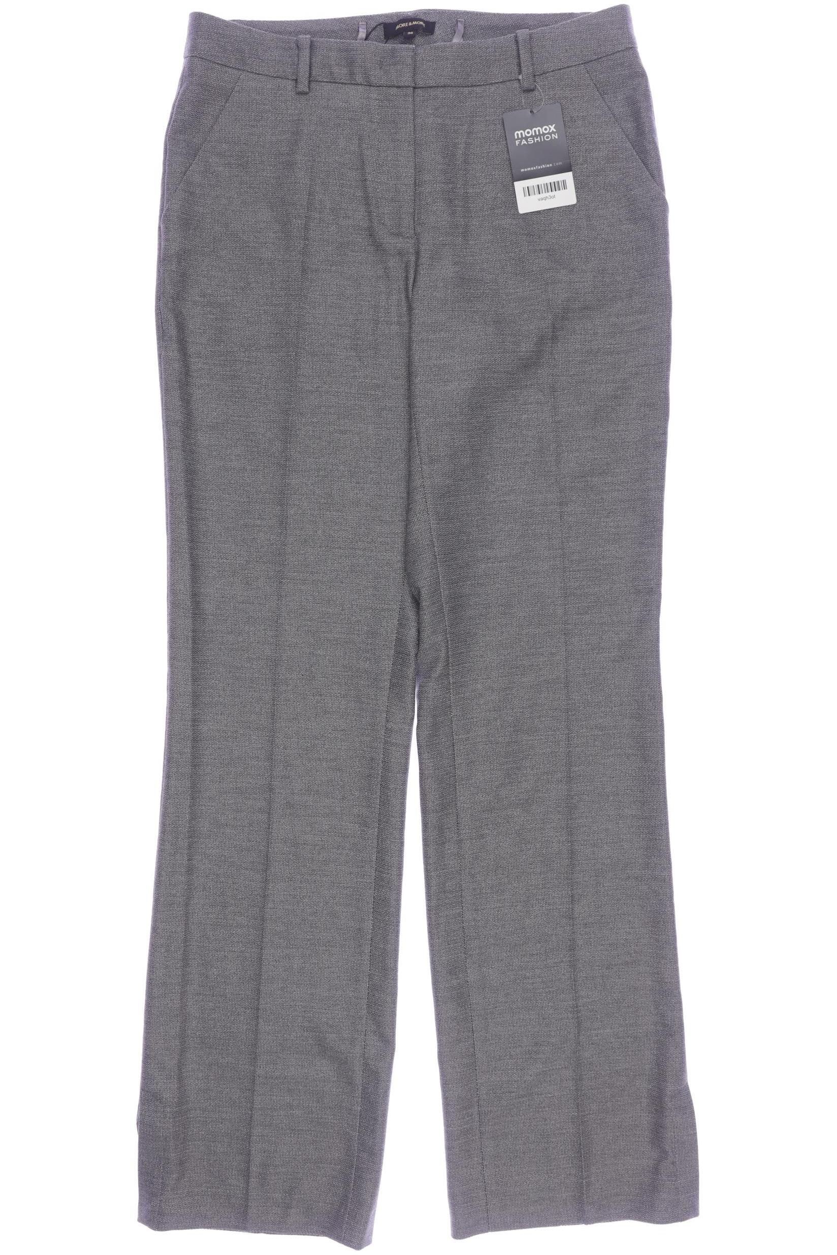 

More & More Damen Stoffhose, grau, Gr. 38