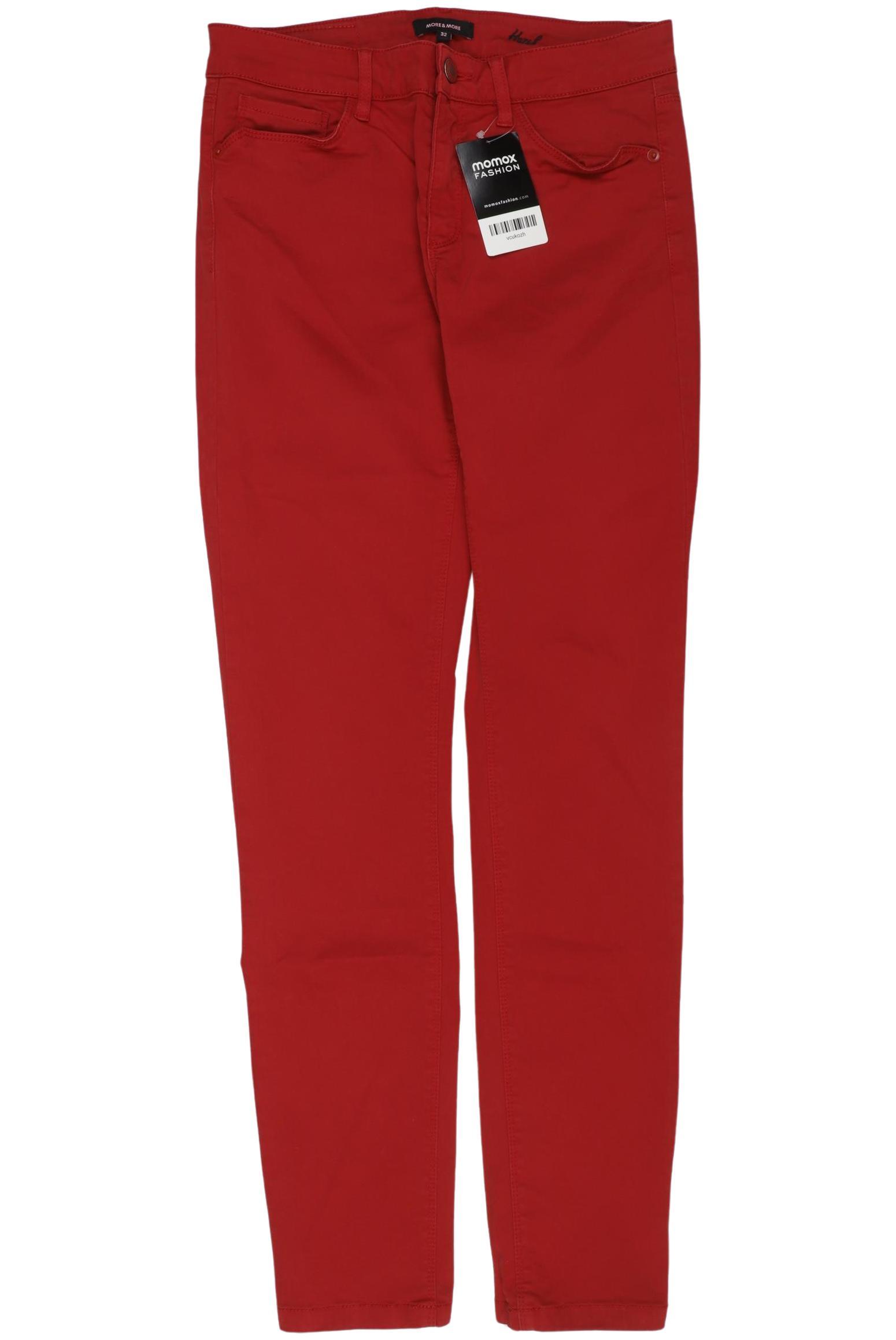 

More & More Damen Jeans, rot, Gr. 32