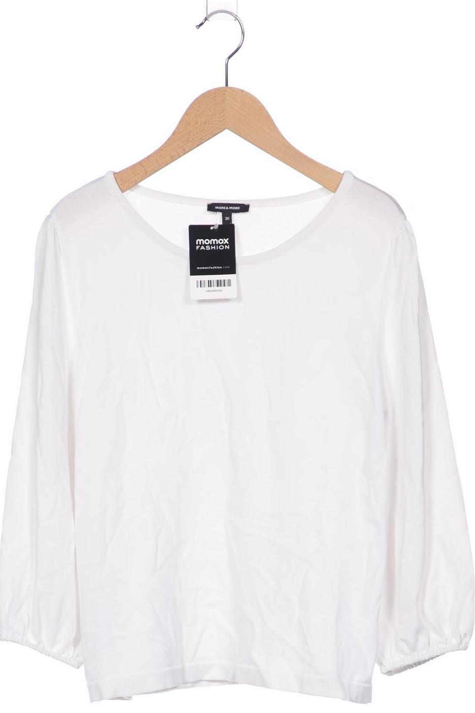 

More & More Damen Langarmshirt, weiß, Gr. 36