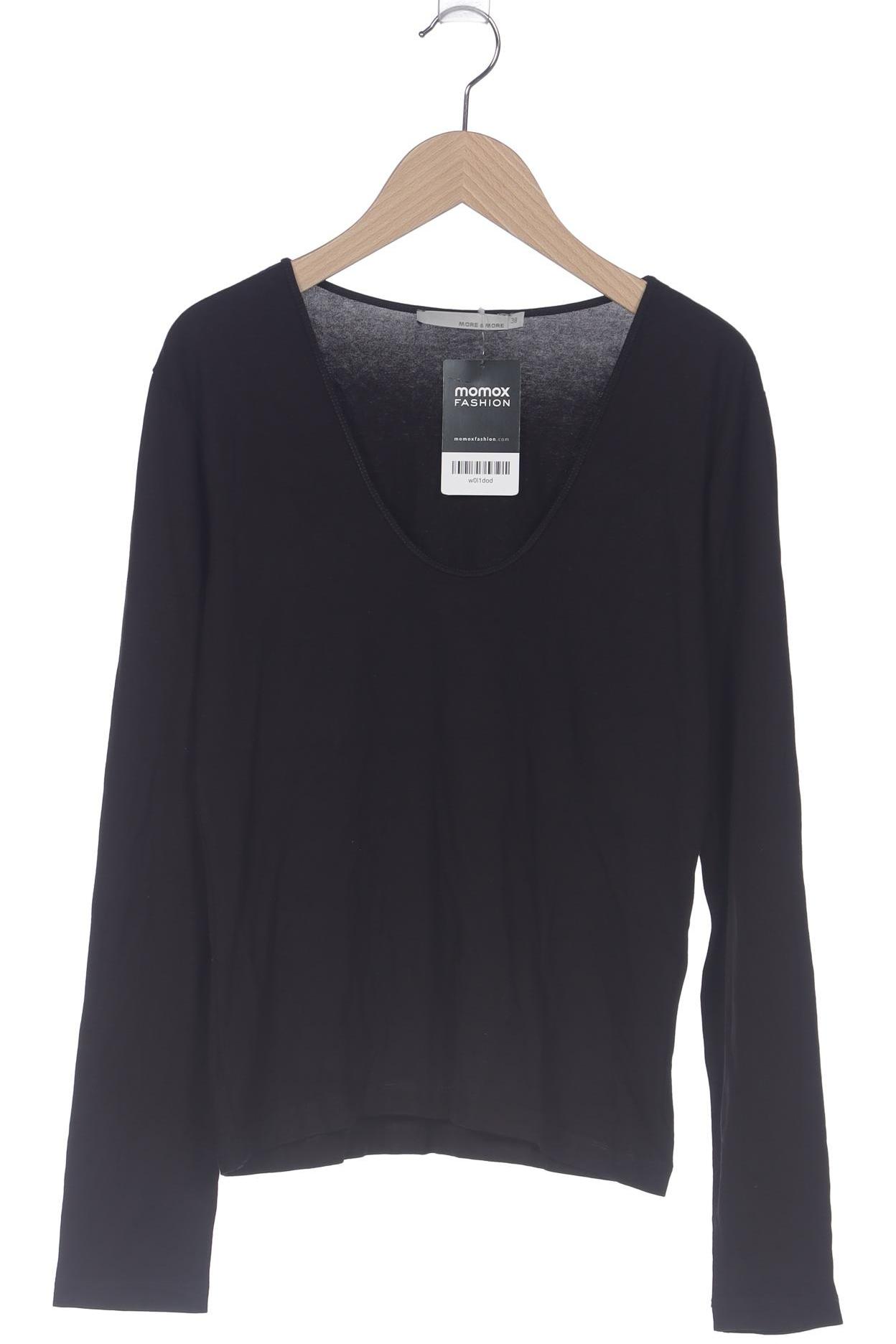 

More & More Damen Langarmshirt, schwarz, Gr. 38