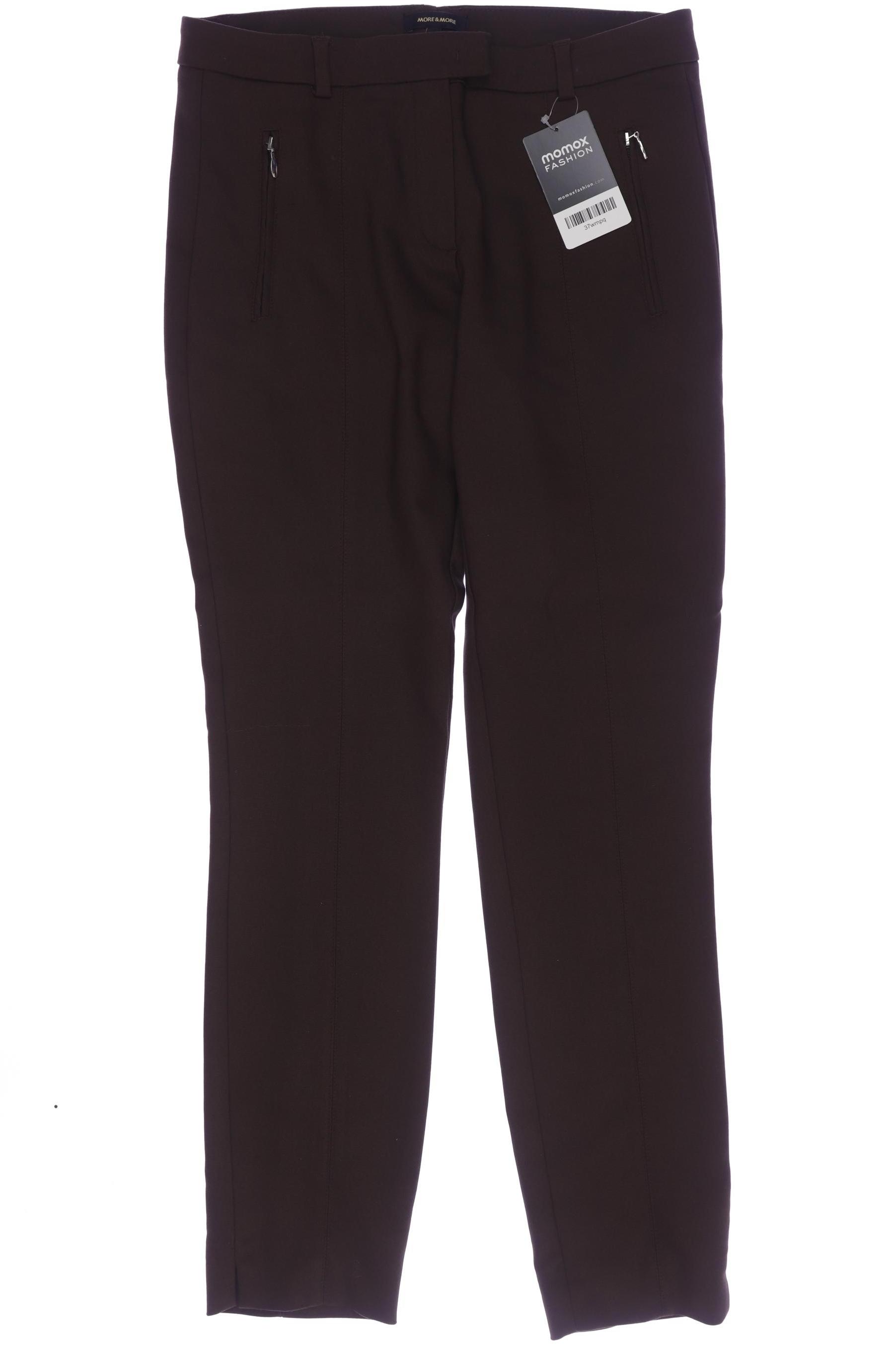 

More & More Damen Stoffhose, braun, Gr. 34
