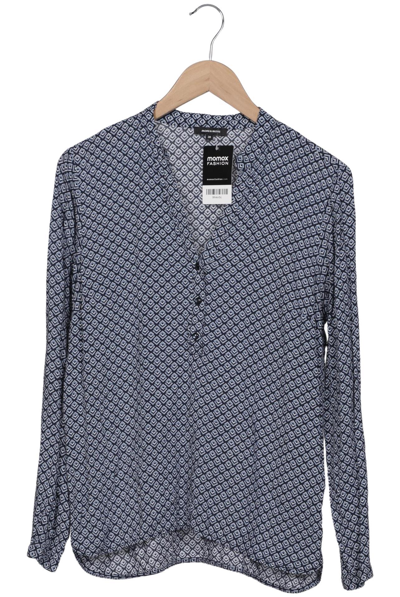 

More & More Damen Bluse, blau, Gr. 38