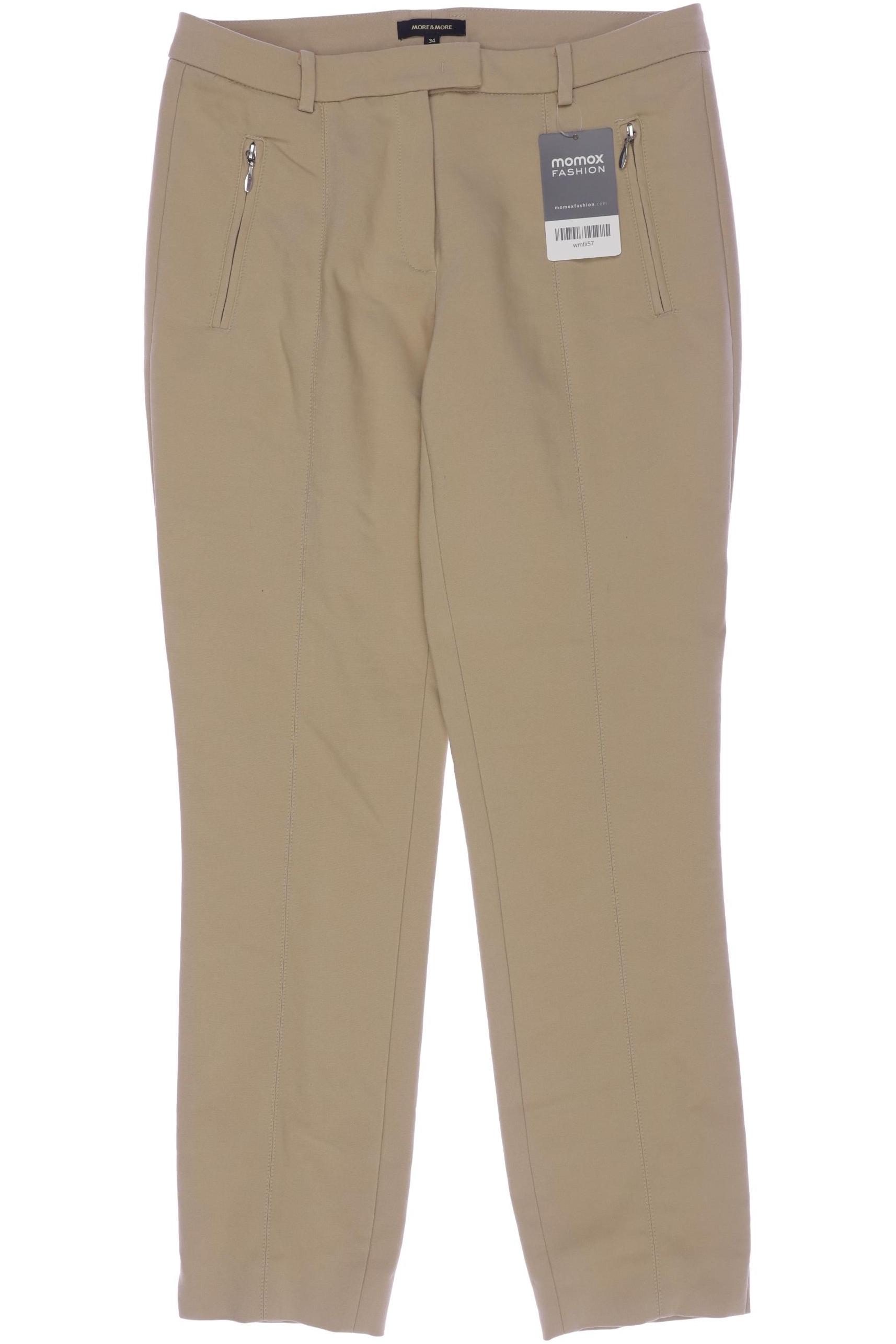 

More & More Damen Stoffhose, beige, Gr. 34