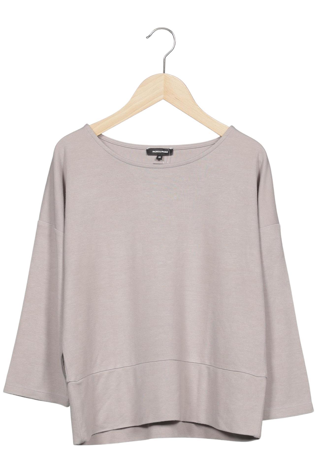 

More & More Damen Langarmshirt, grau, Gr. 36