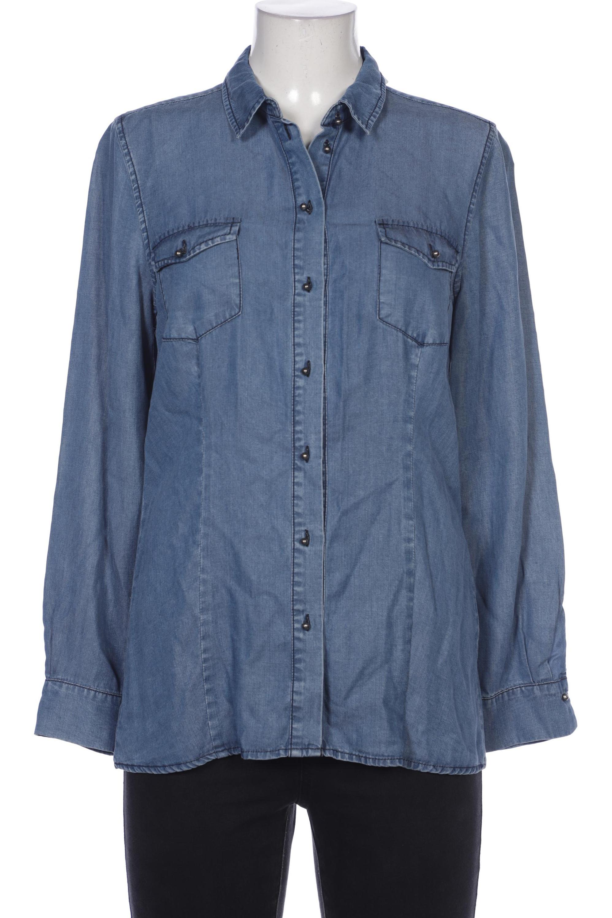 

More & More Damen Bluse, blau, Gr. 38