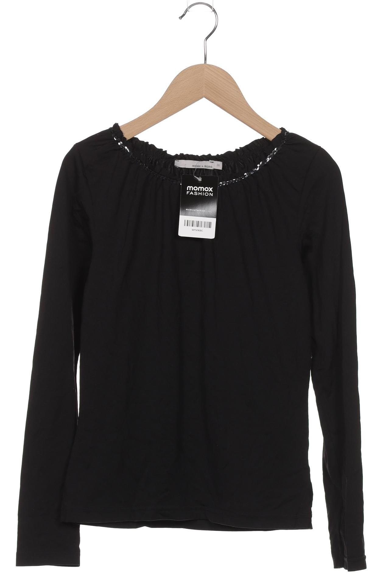 

More & More Damen Langarmshirt, schwarz, Gr. 36