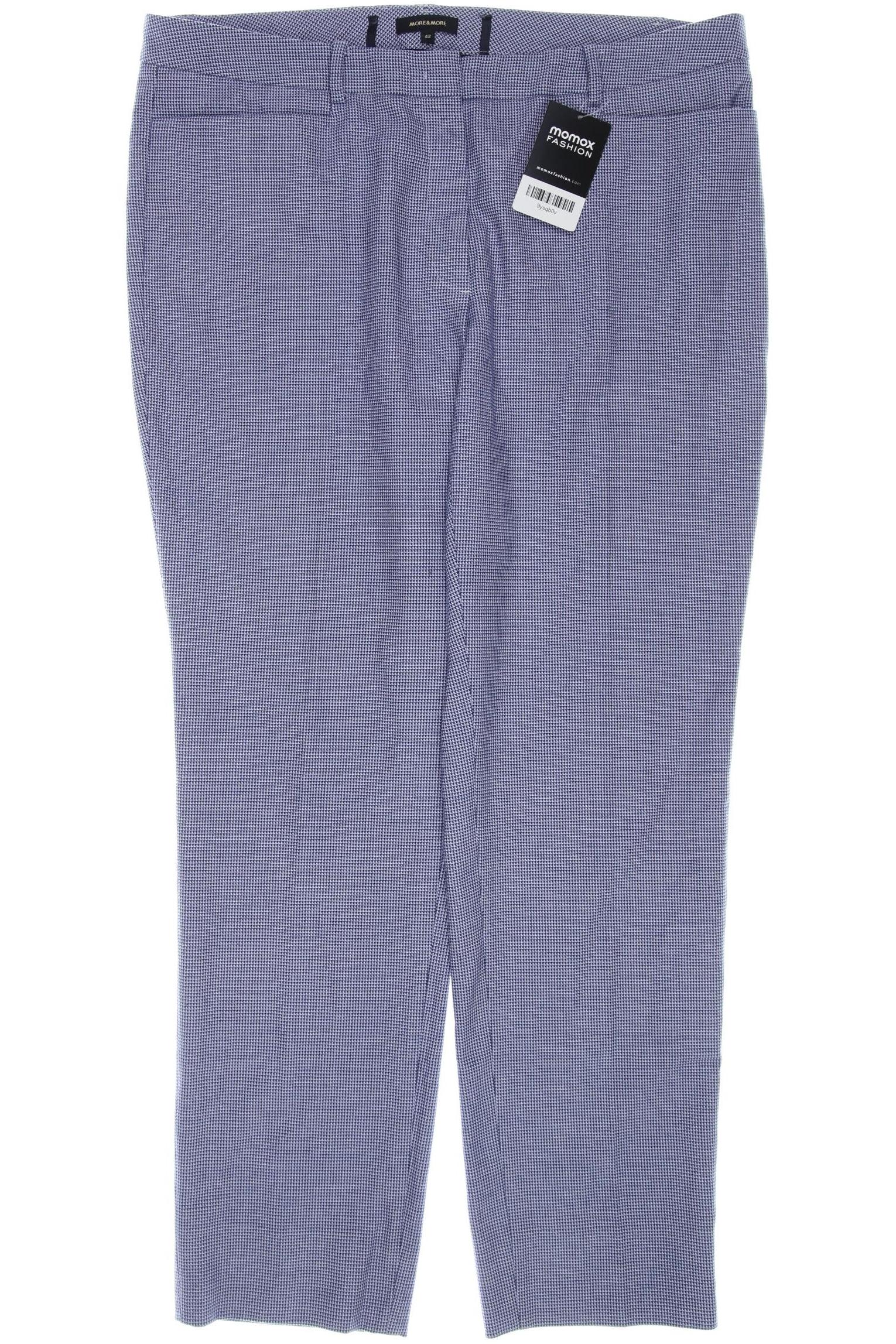 

More & More Damen Stoffhose, blau, Gr. 42