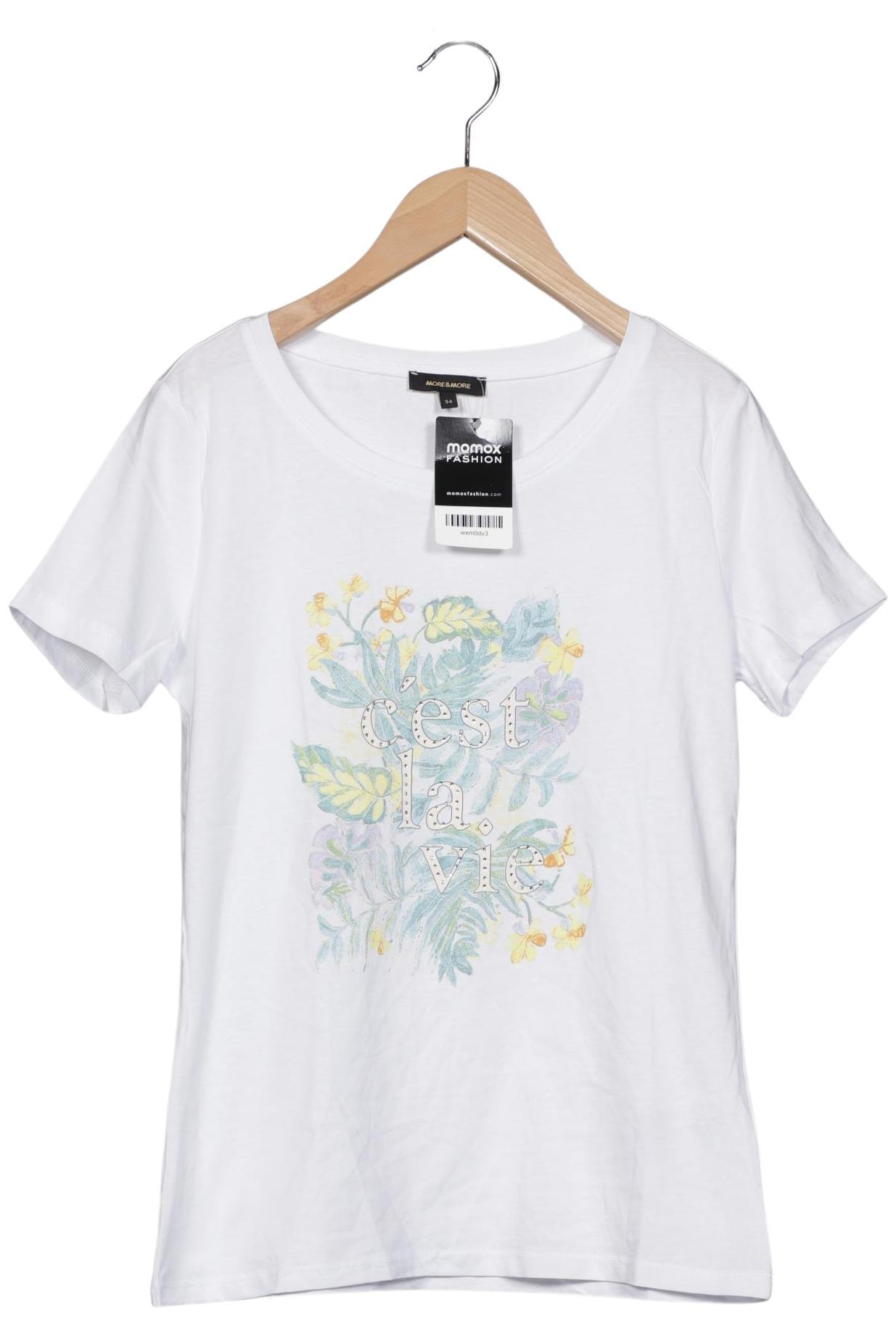 

More & More Damen T-Shirt, weiß, Gr. 34