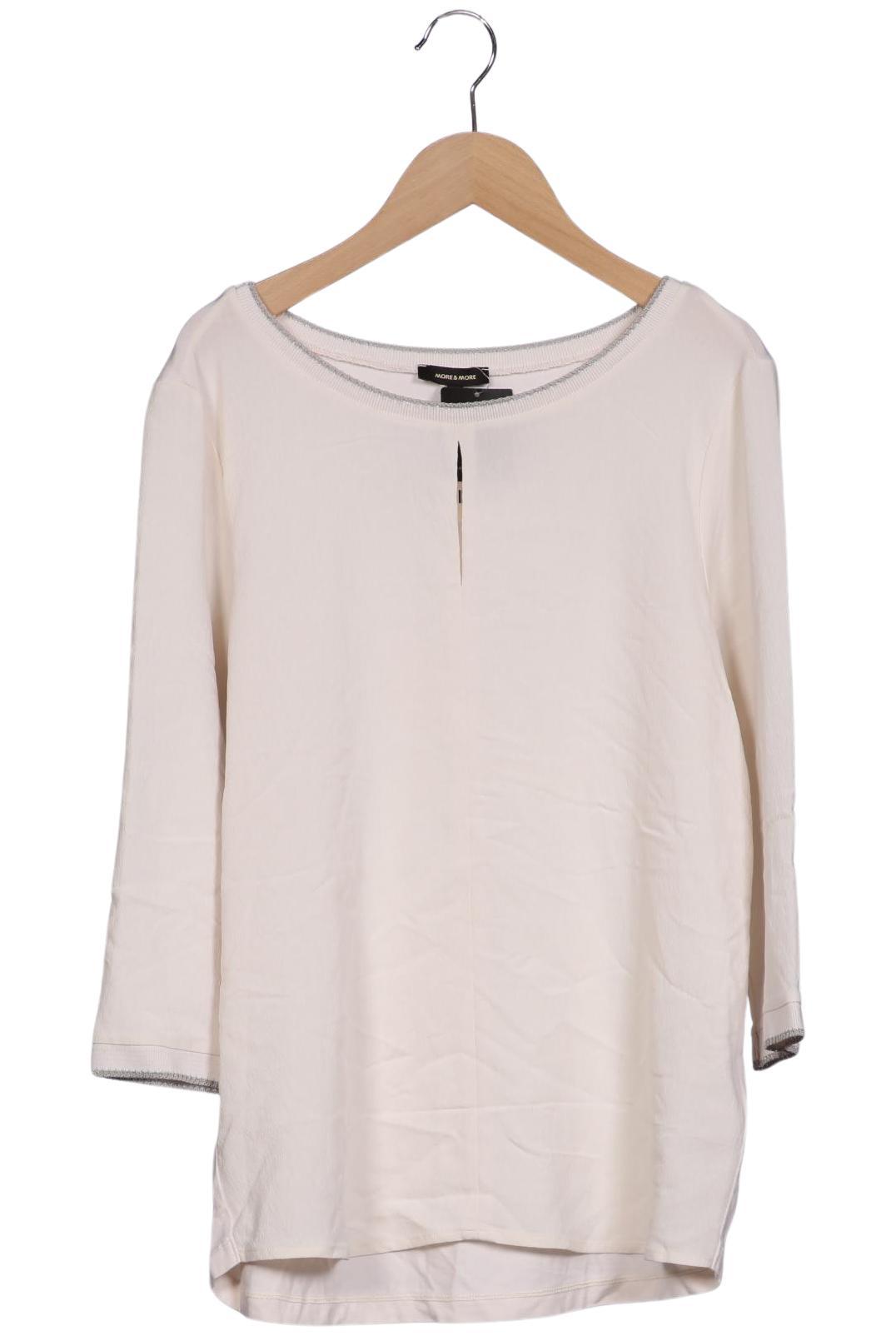 

More & More Damen Langarmshirt, cremeweiß, Gr. 38