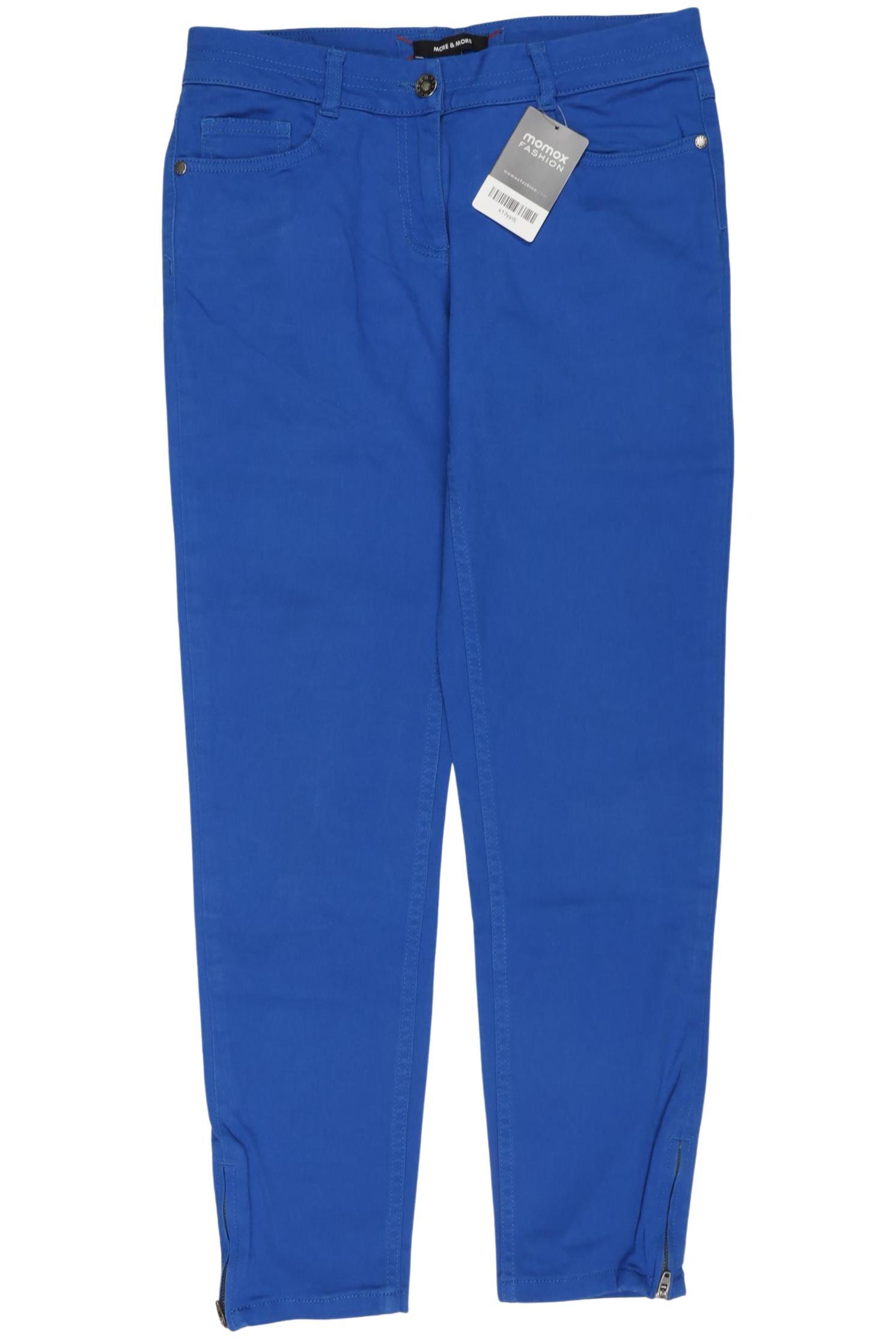 

More & More Damen Stoffhose, blau, Gr. 36
