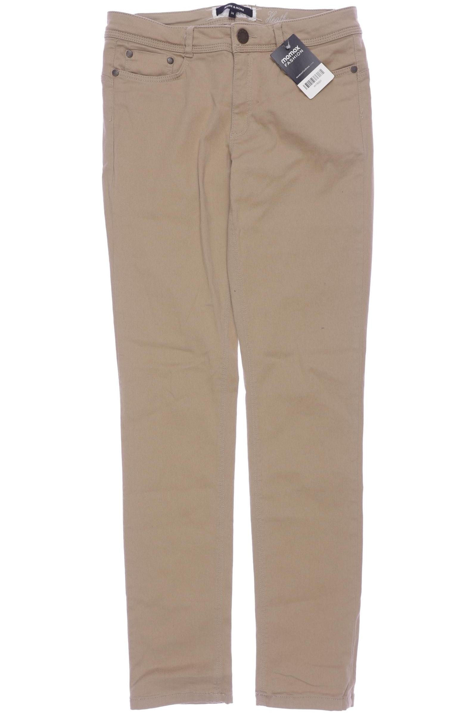 

More & More Damen Stoffhose, beige, Gr. 34