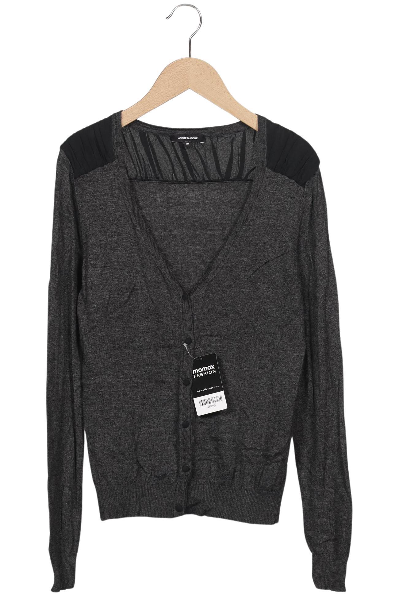 

More & More Damen Strickjacke, grau, Gr. 34