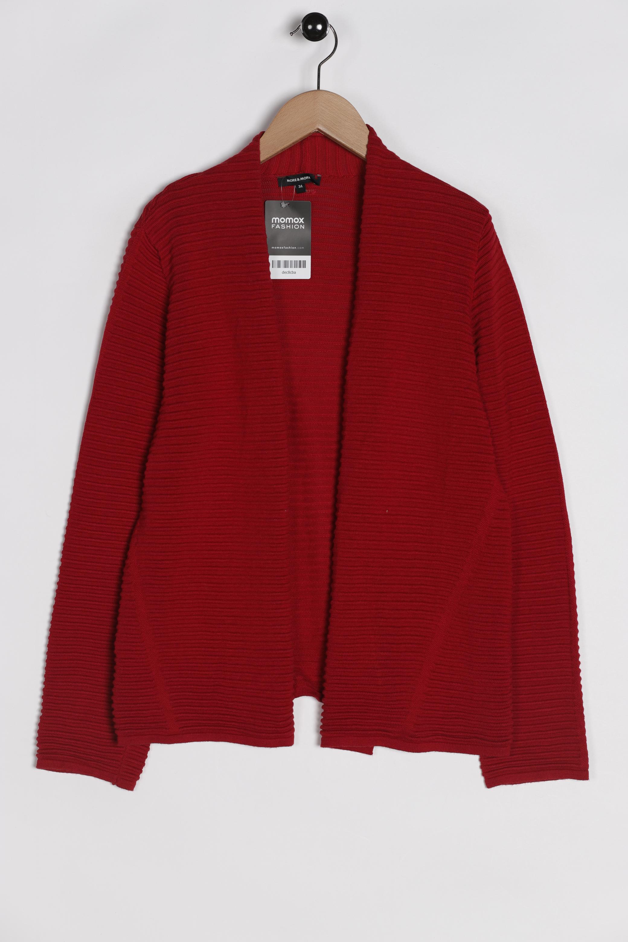 

More & More Damen Strickjacke, rot, Gr. 34