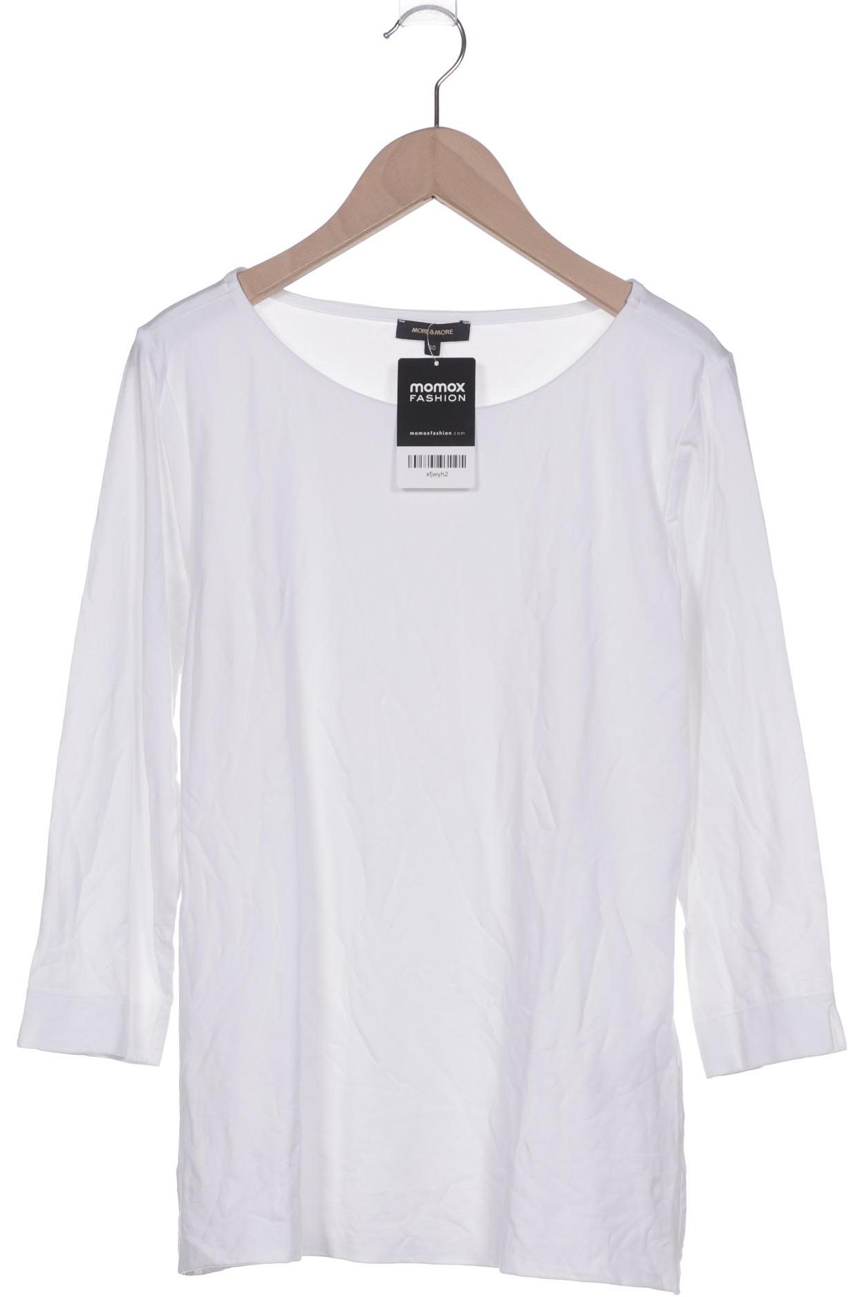 

More & More Damen Langarmshirt, weiß, Gr. 40