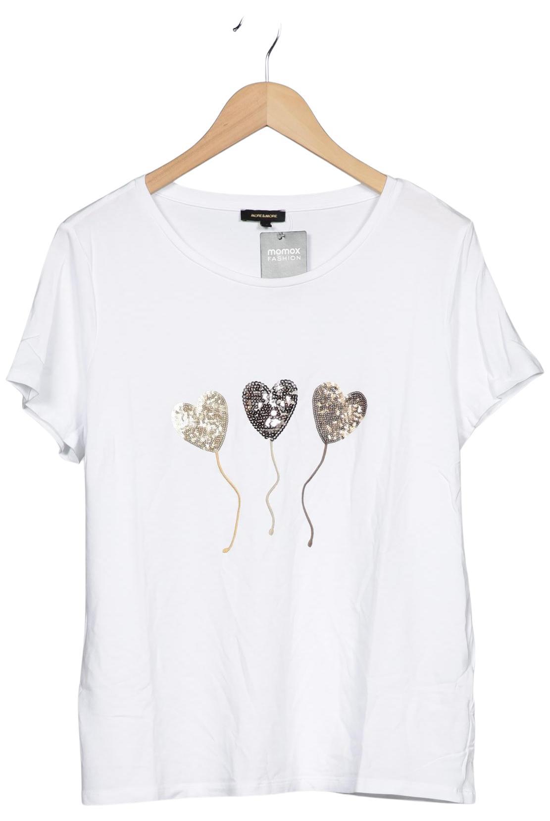 

More & More Damen T-Shirt, weiß, Gr. 42