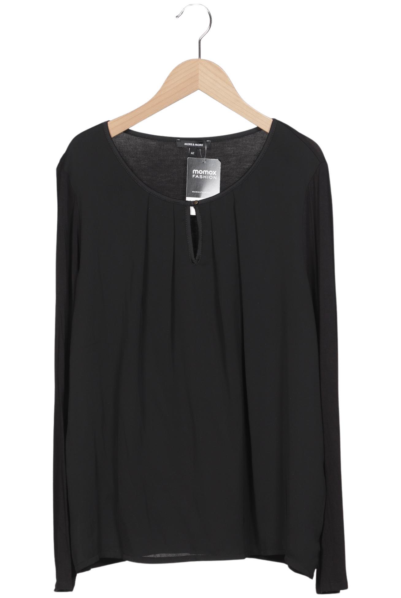 

More & More Damen Langarmshirt, schwarz, Gr. 42