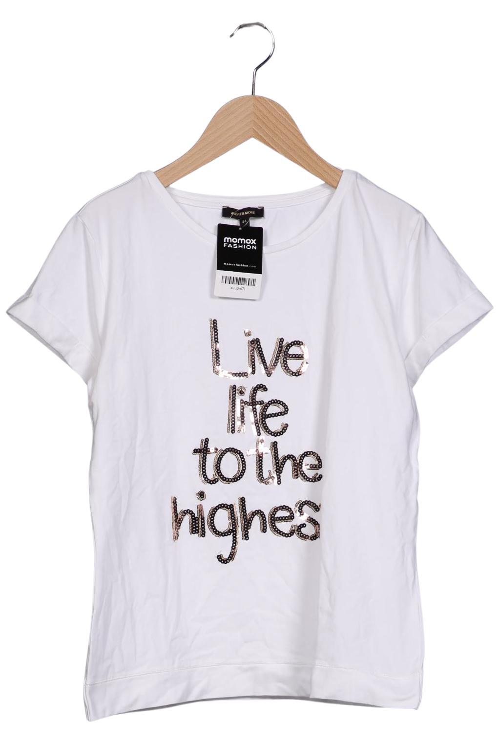 

More & More Damen T-Shirt, weiß, Gr. 34