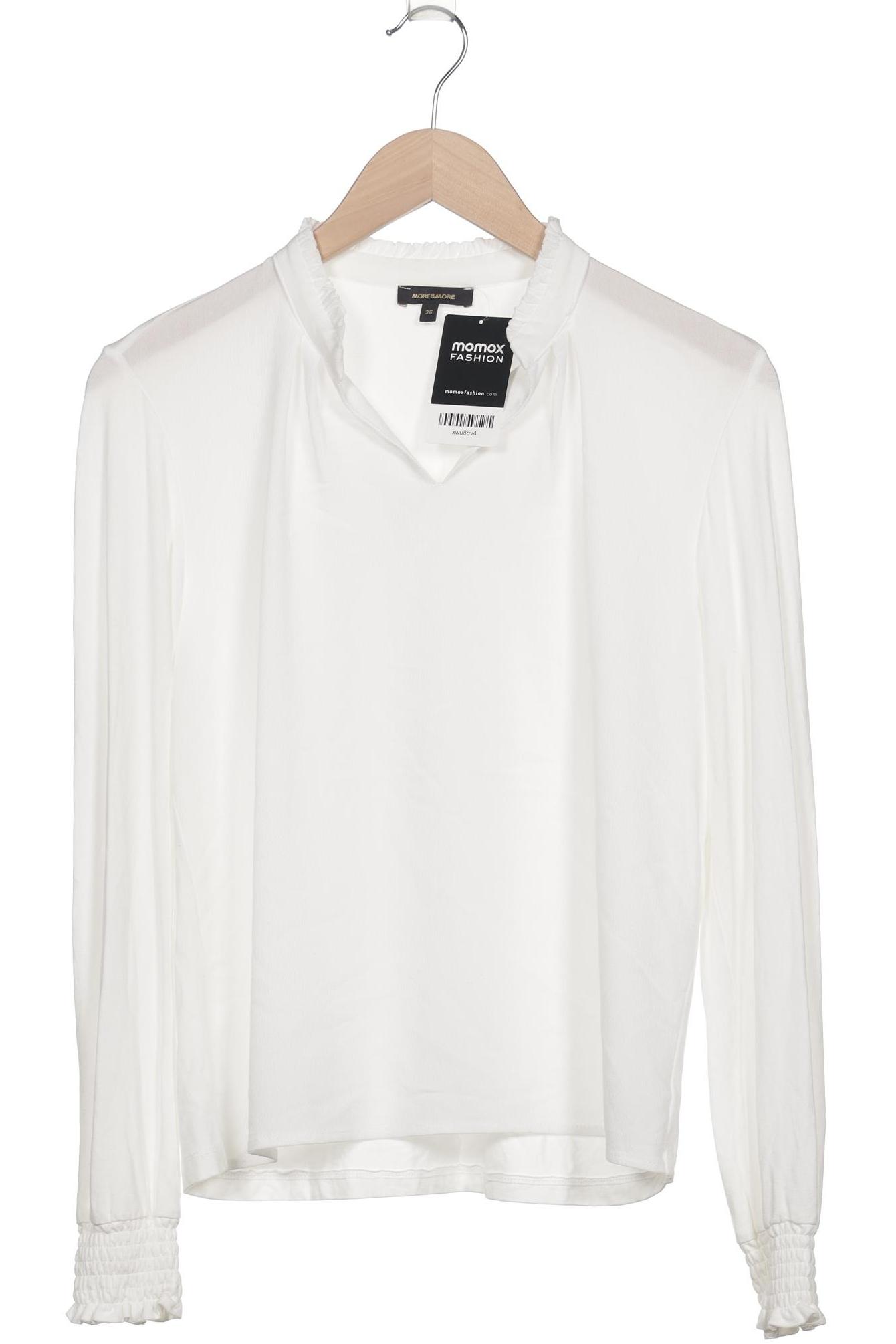 

More & More Damen Langarmshirt, weiß, Gr. 36