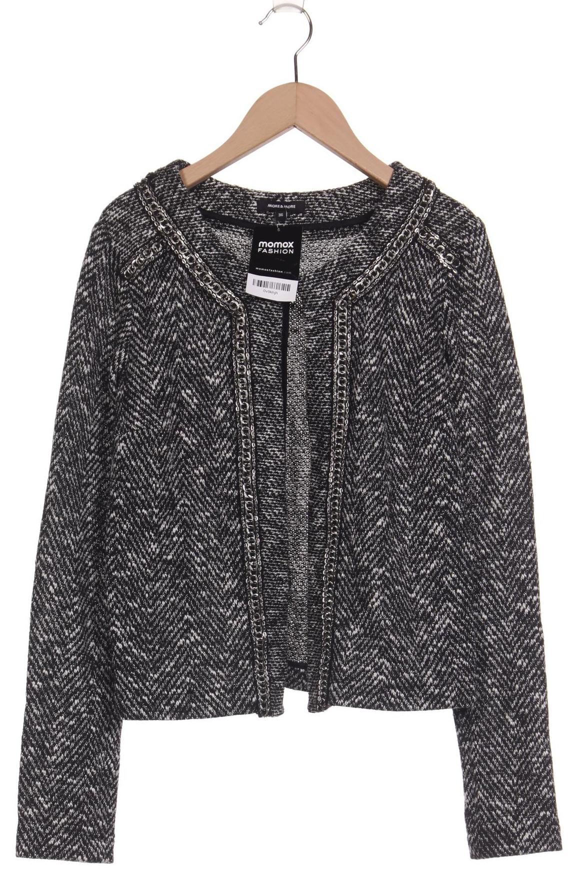 

More & More Damen Strickjacke, grau, Gr. 36