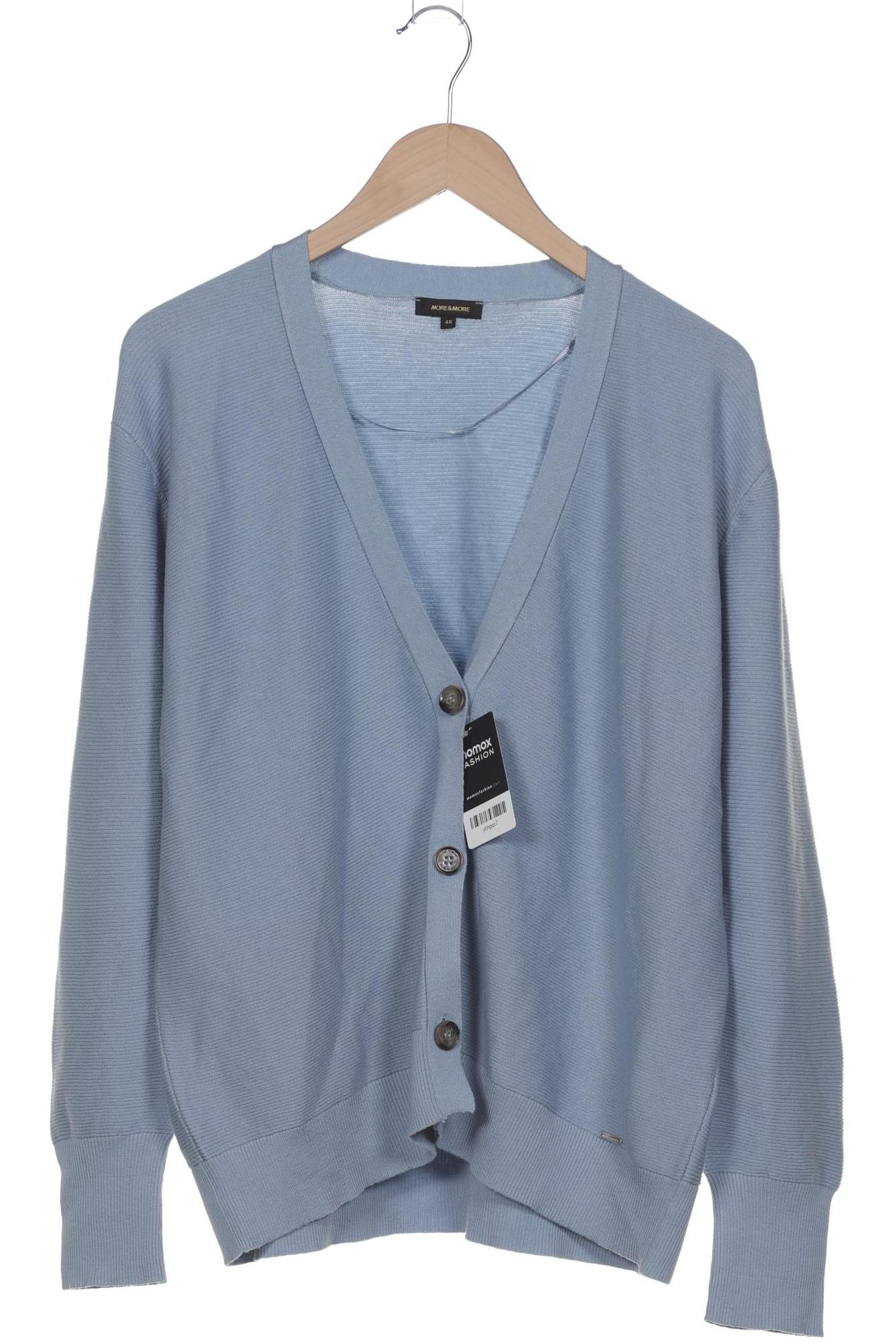 

More & More Damen Strickjacke, hellblau, Gr. 46