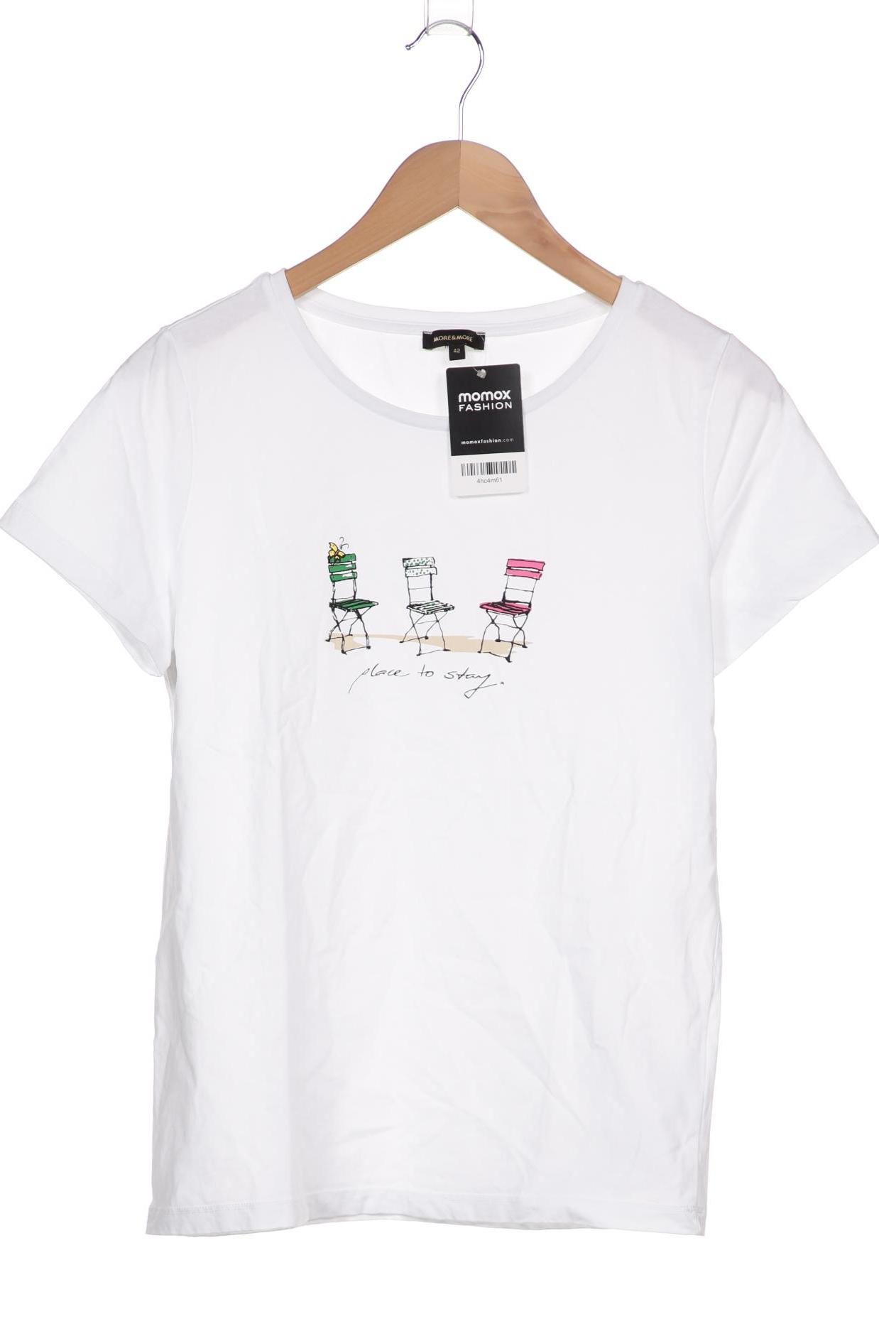 

More & More Damen T-Shirt, weiß, Gr. 42